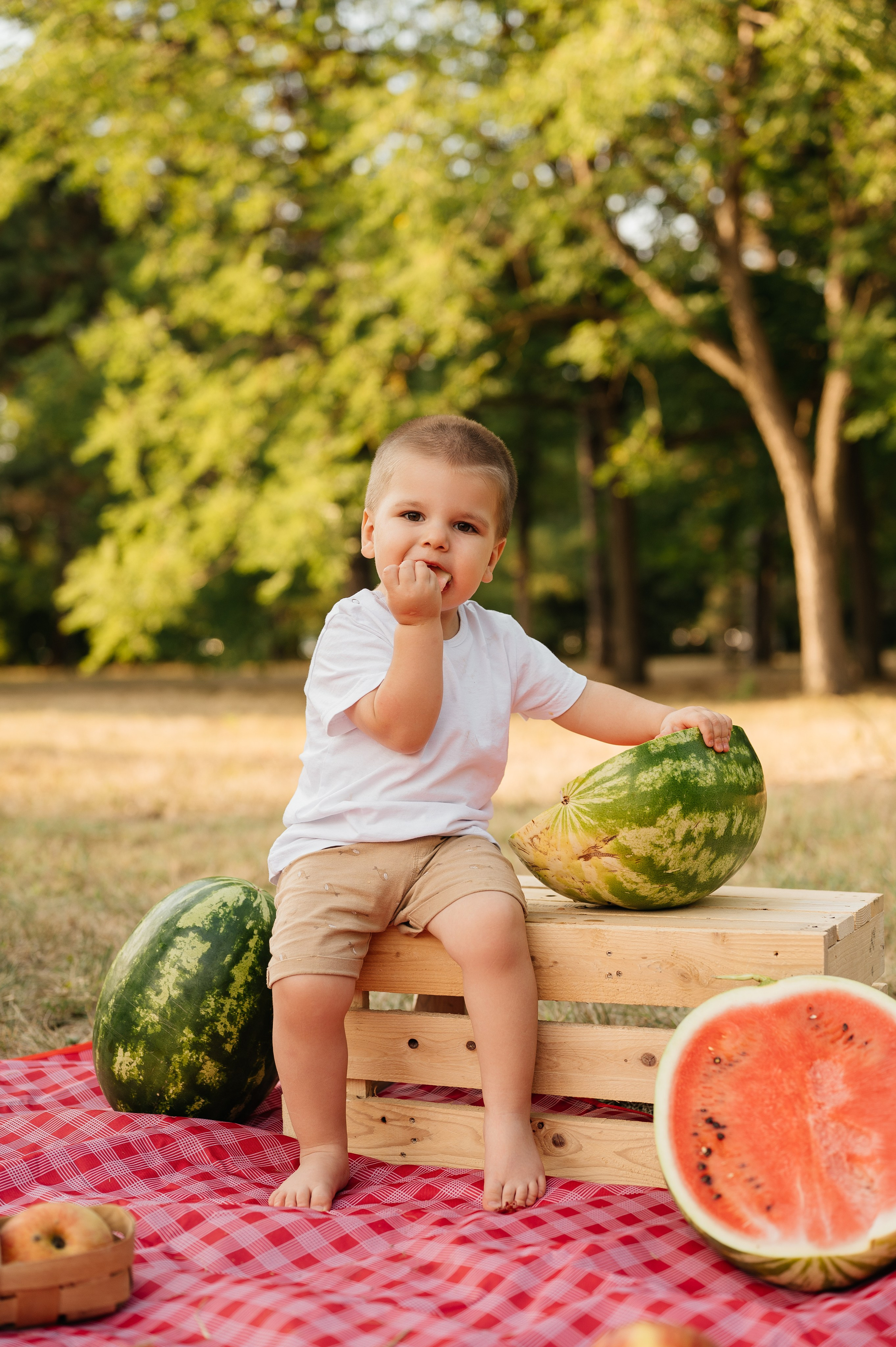 Летняя семейная фотосессия в парке. Свадебный и семейный фотограф в Краснодаре Алина Мельник