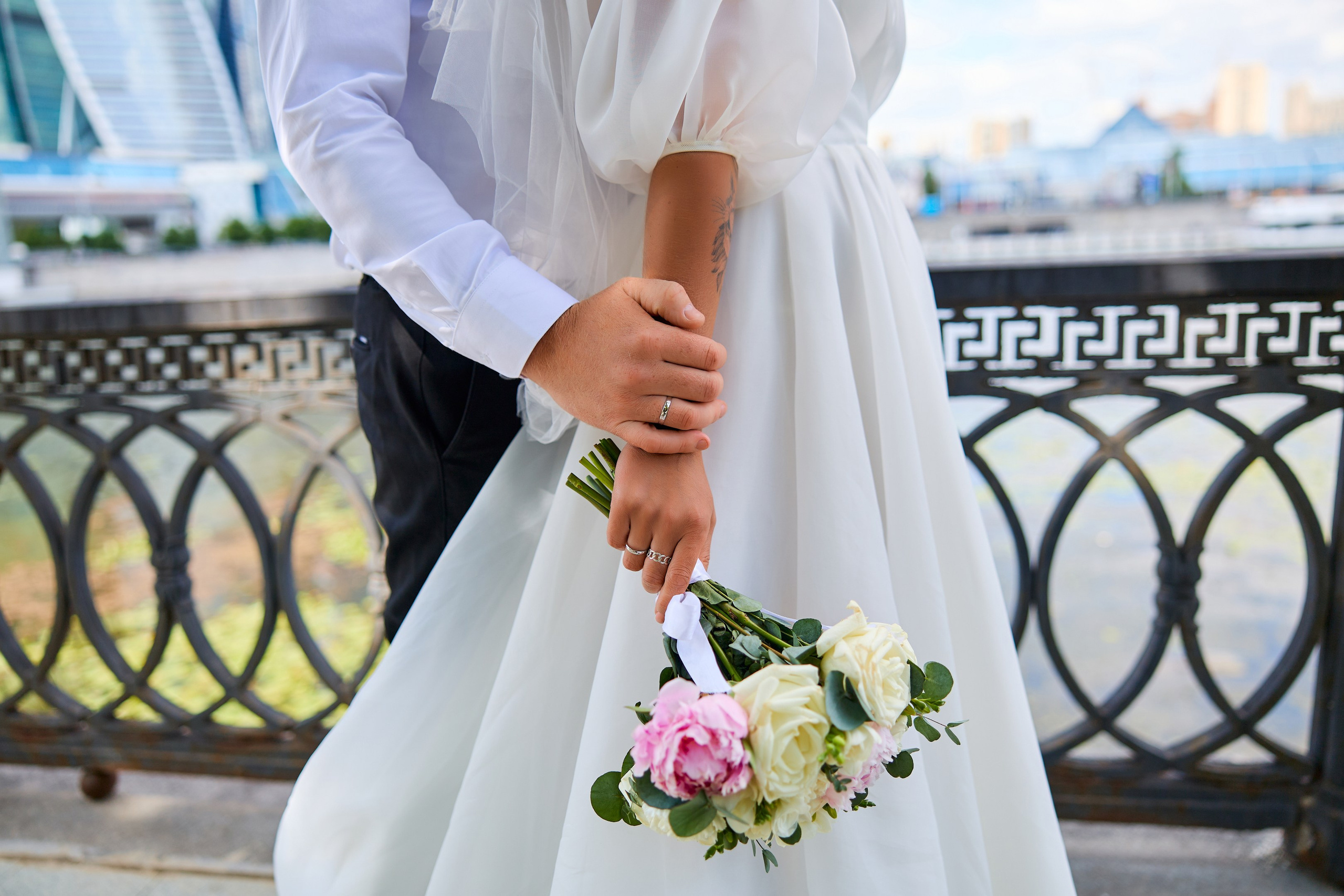 Свадебная фотосессия в Москва-Сити. Свадебный фотограф Сергей Колбинский