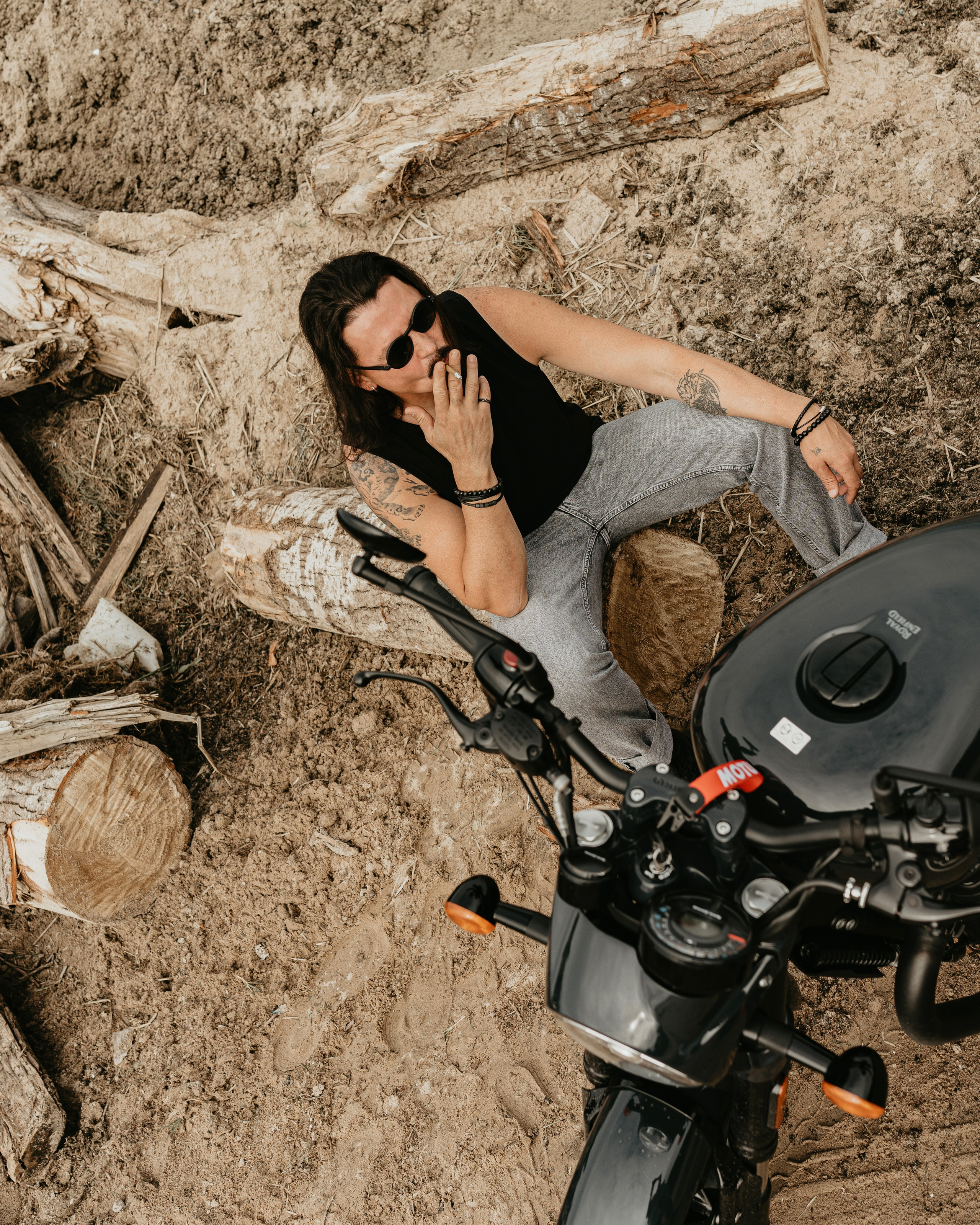 Портретная фотосессия с байкером. Портретный фотограф Санкт-Петербург Арнольд