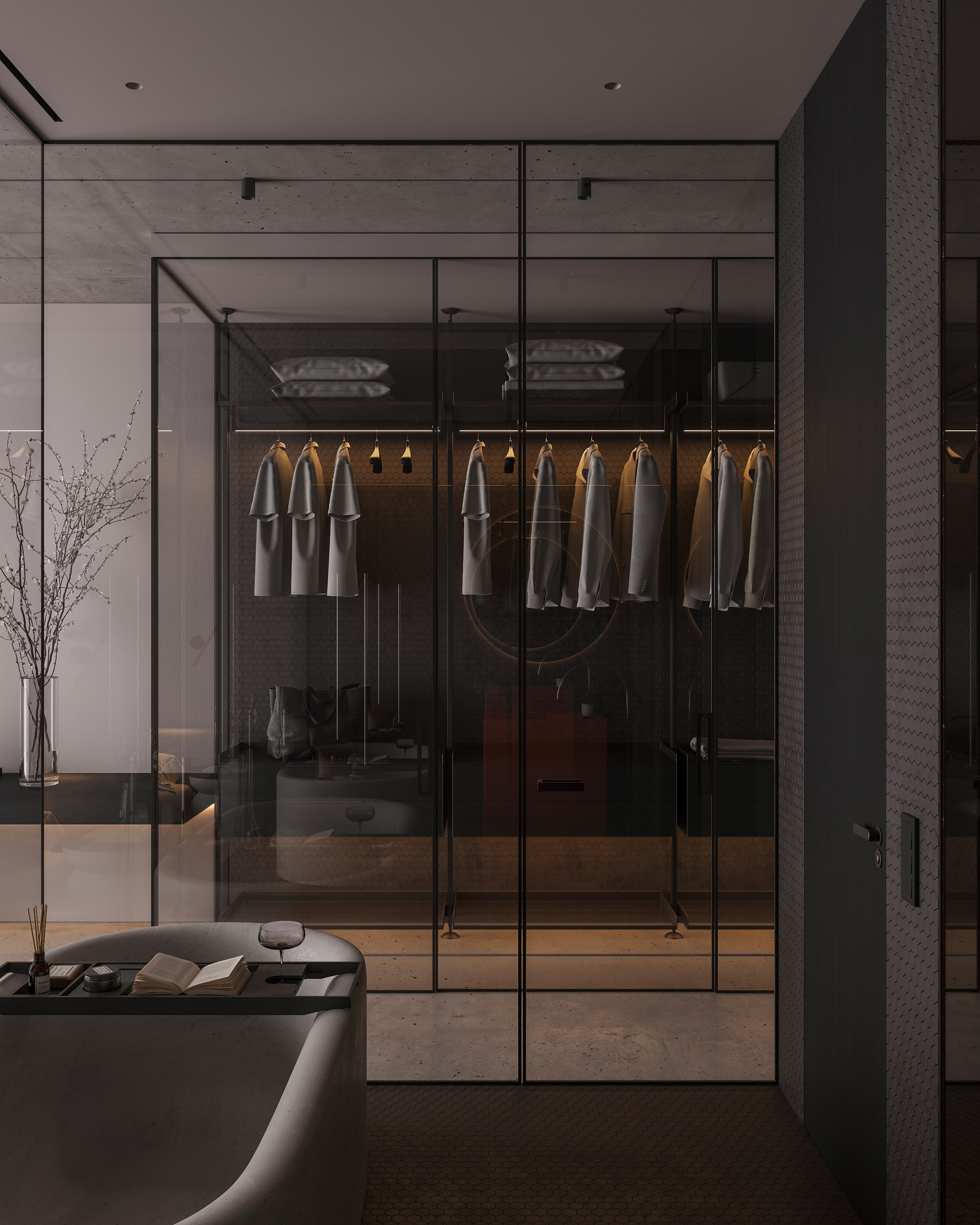 LUXURIOUS SIMPLICITY | BLACK CONCEPT. Interior Visualization by Valerie Stetyukevich