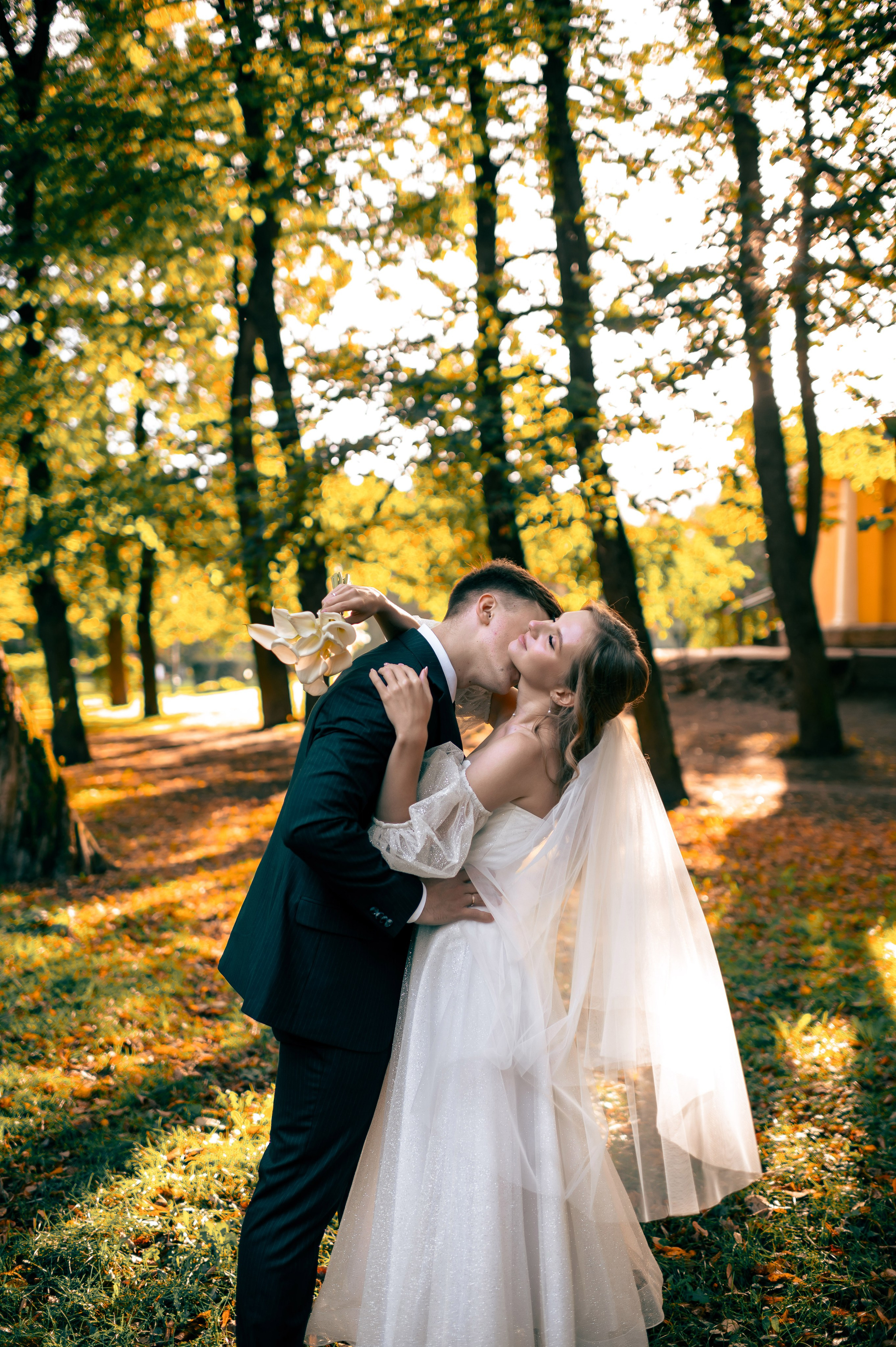 Анастасия и Михаил (Второй Дворец Бракосочетания на Фурштатской улице 52, фотосессия в Таврическом парке). Портретный, семейный и свадебный фотограф в Санкт-Петербурге и в Пушкине Ширяев Денис