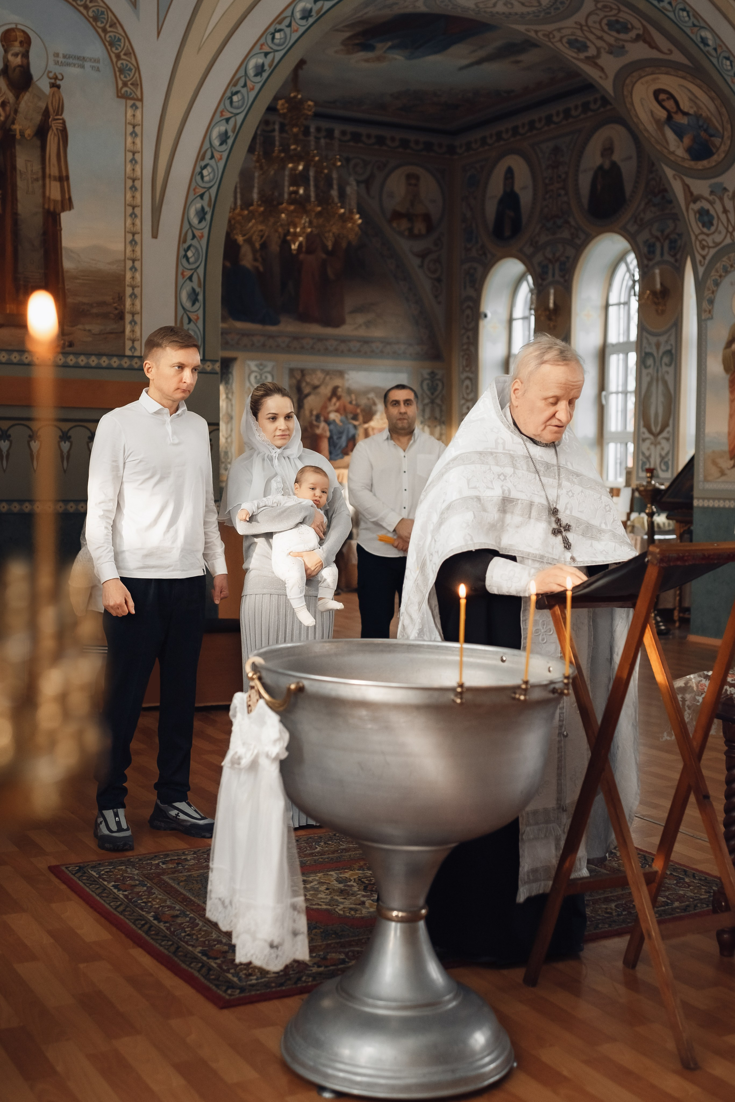 Крещение в храме Иоанна Богослова. Церковный фотограф на Таинство Крещения и Венчания в Оренбурге и Оренбургской области Екатерина Белкина