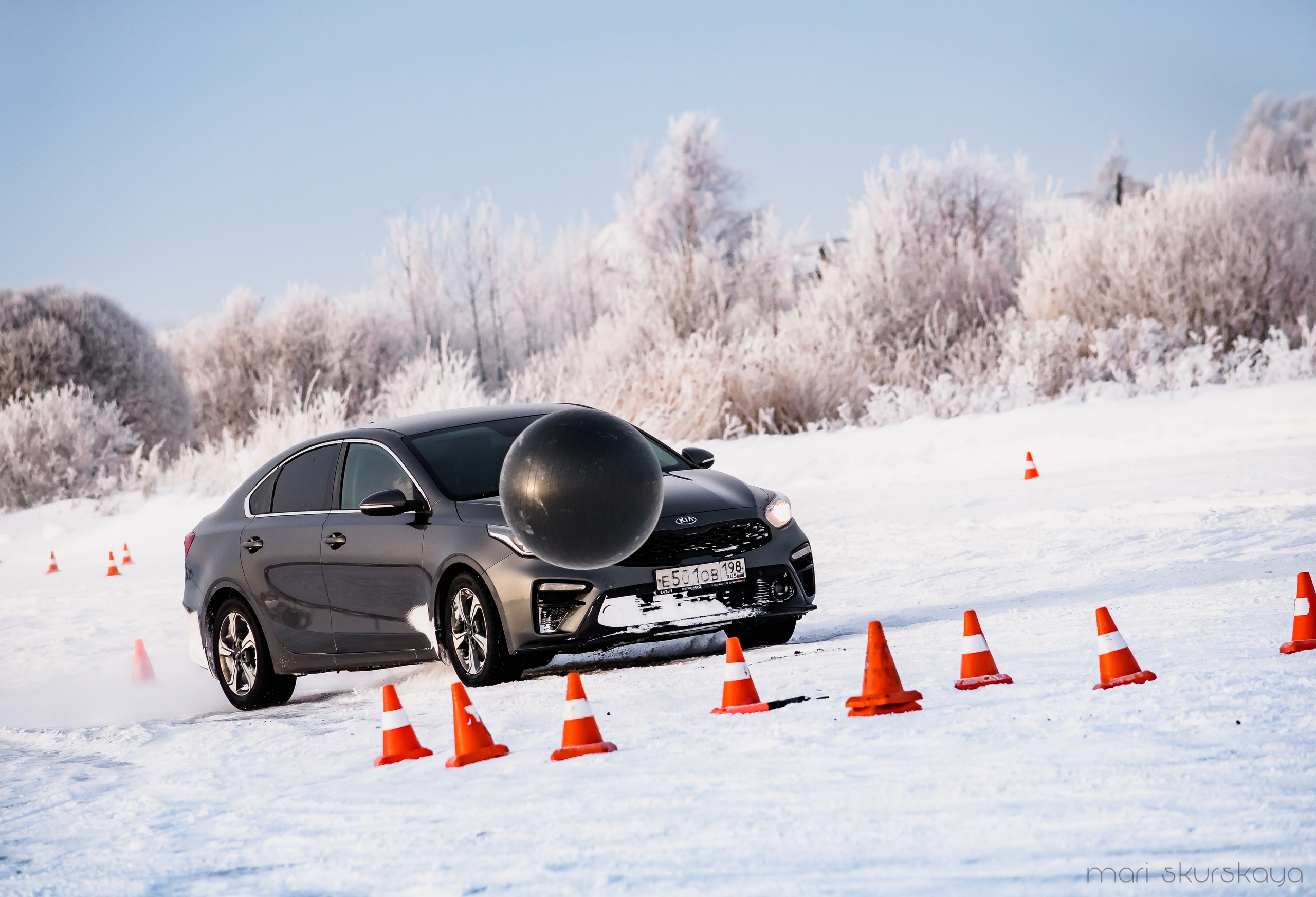 Контраварийная практика вождения автомобиля. Мотофотограф в Санкт-Петербурге Мария Скурская