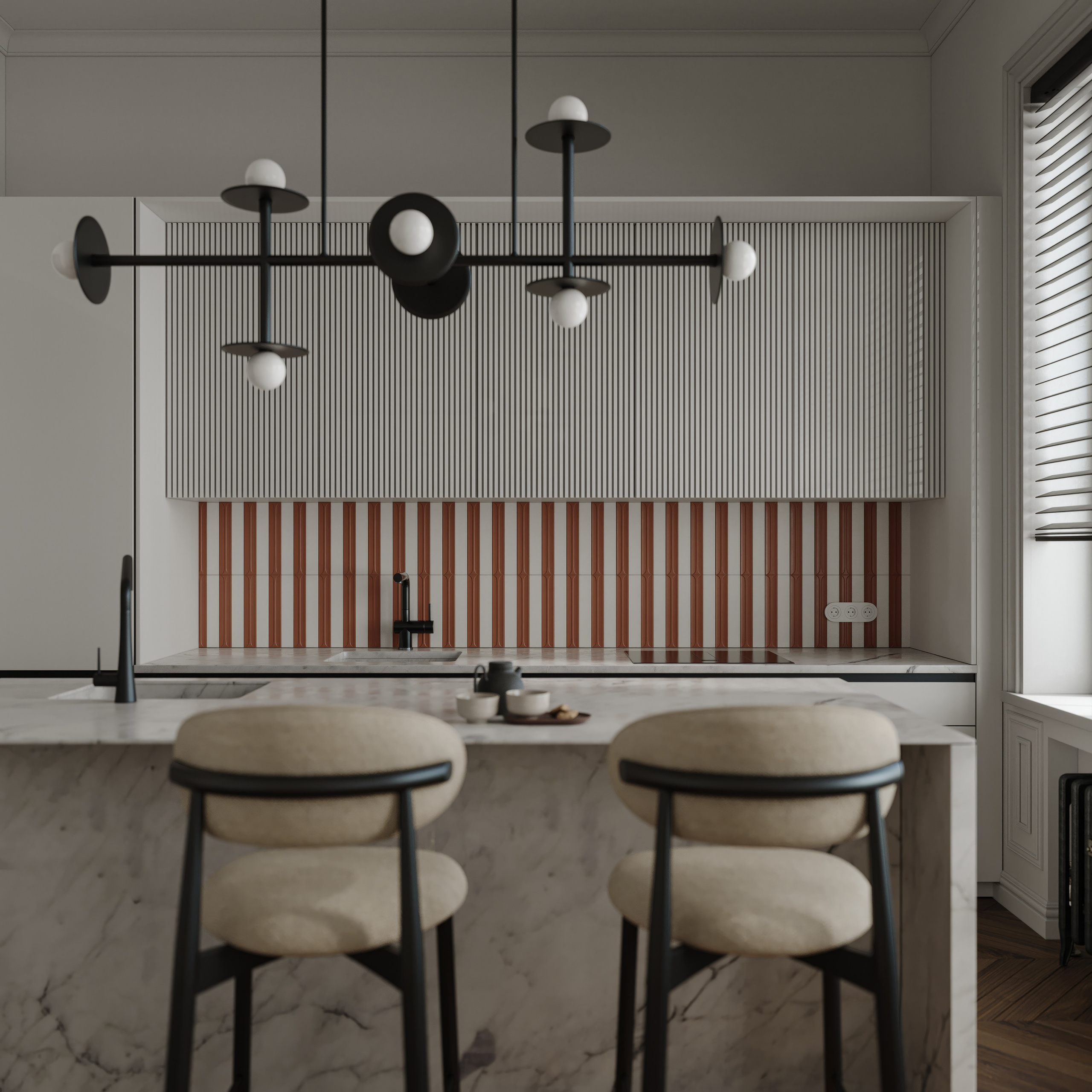 Апартаменты. 3D визуализация интерьера и архитектурной среды