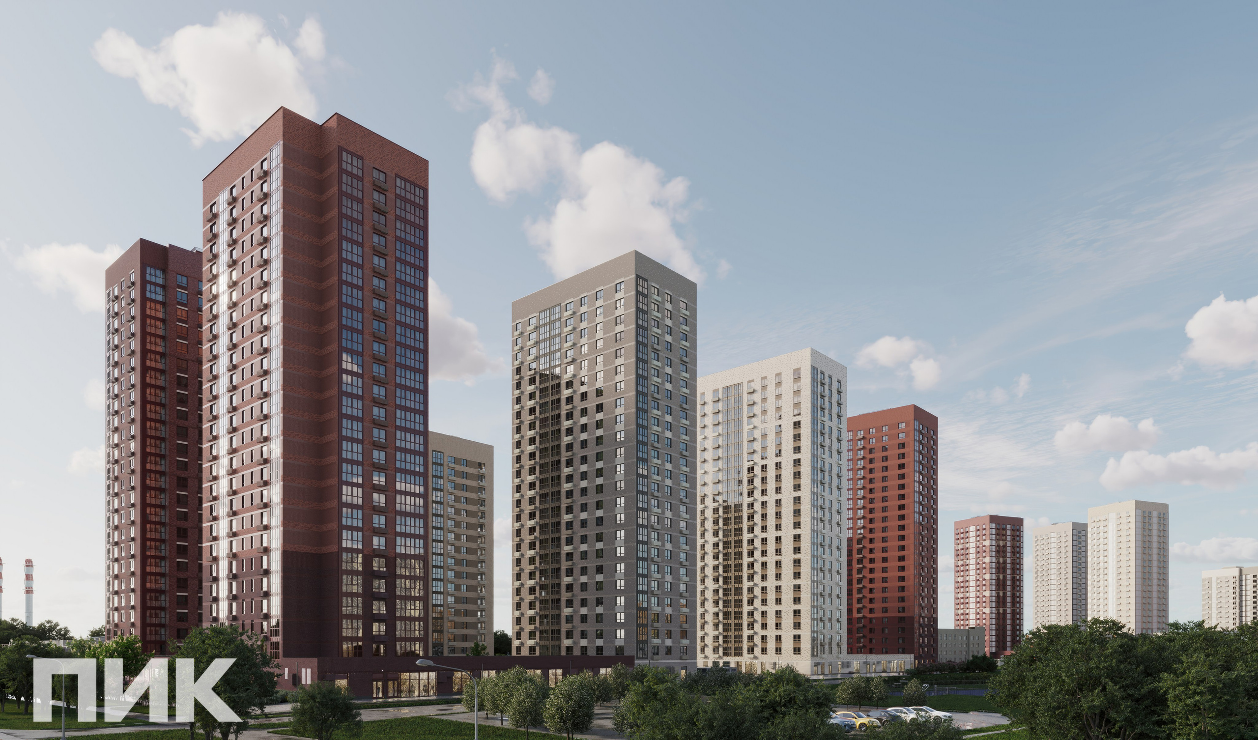 ЖК Гольяново 2.1, Москва. 3D визуализация интерьера и архитектурной среды