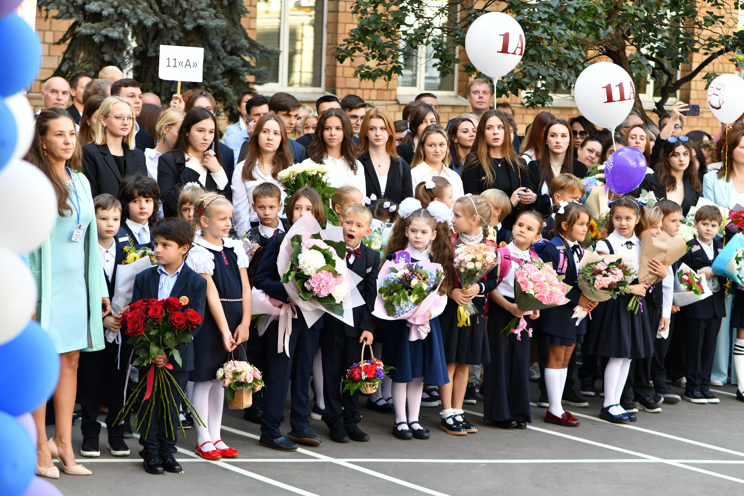 Линейка 1 класс. Свадебный и портретный фотограф в Москве Галина Борисова