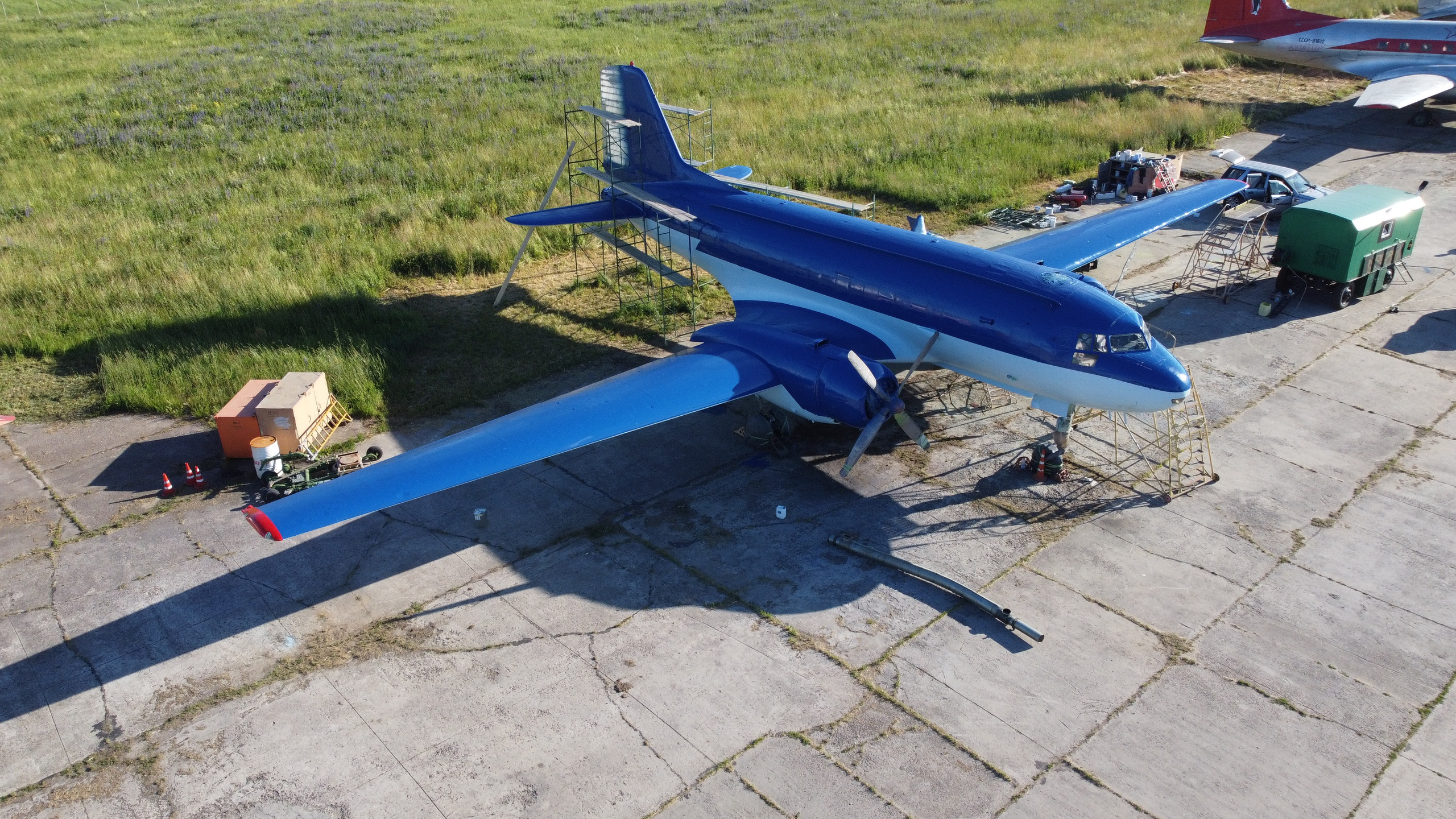 Ил-14Т «Голубая Мечта» — покраска (2022г). Фотоальбом показывающий увлекательный мир авиации и мир медведей Андрея Иванова