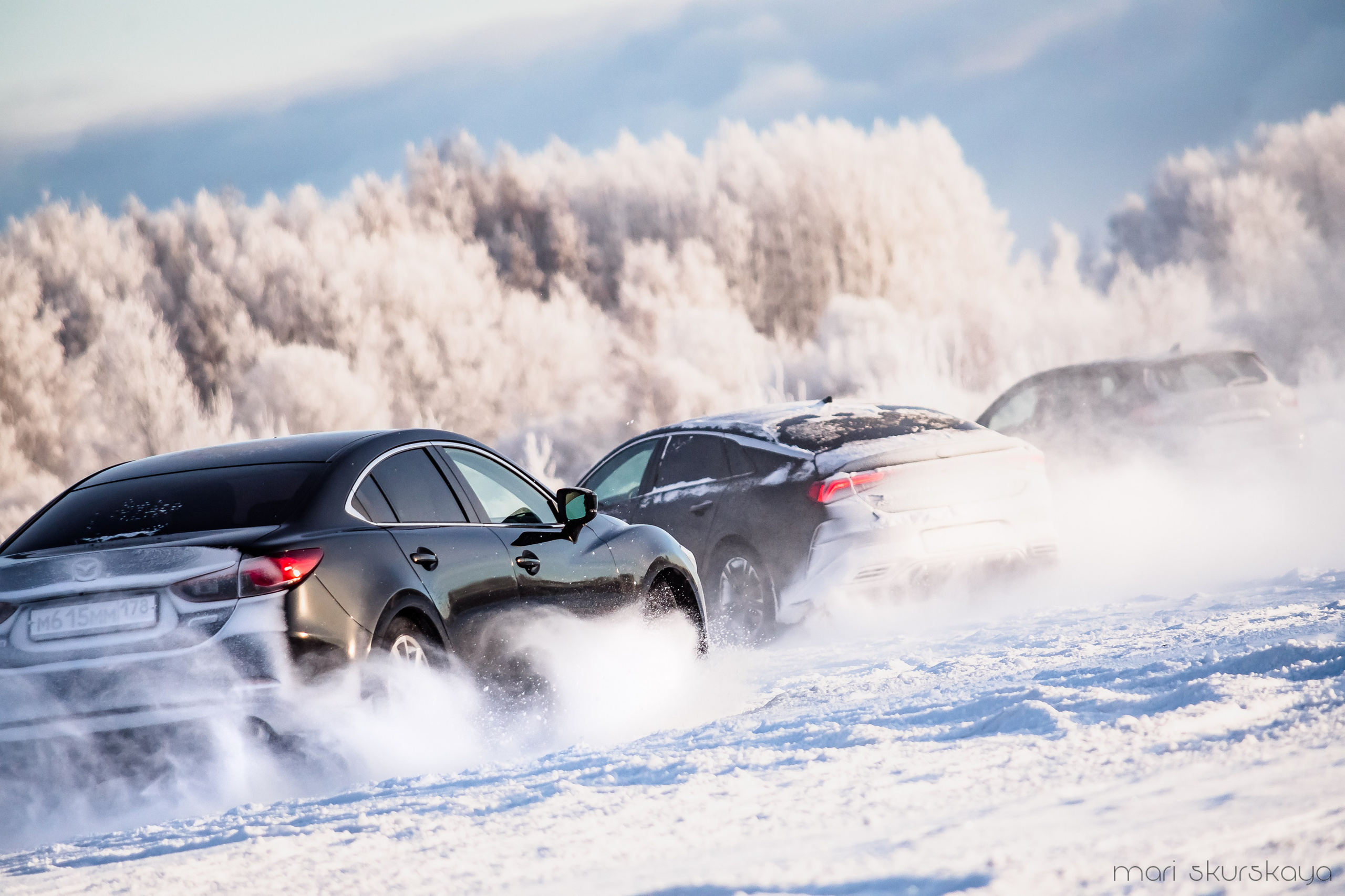 Контраварийная практика вождения автомобиля. Мотофотограф в Санкт-Петербурге Мария Скурская