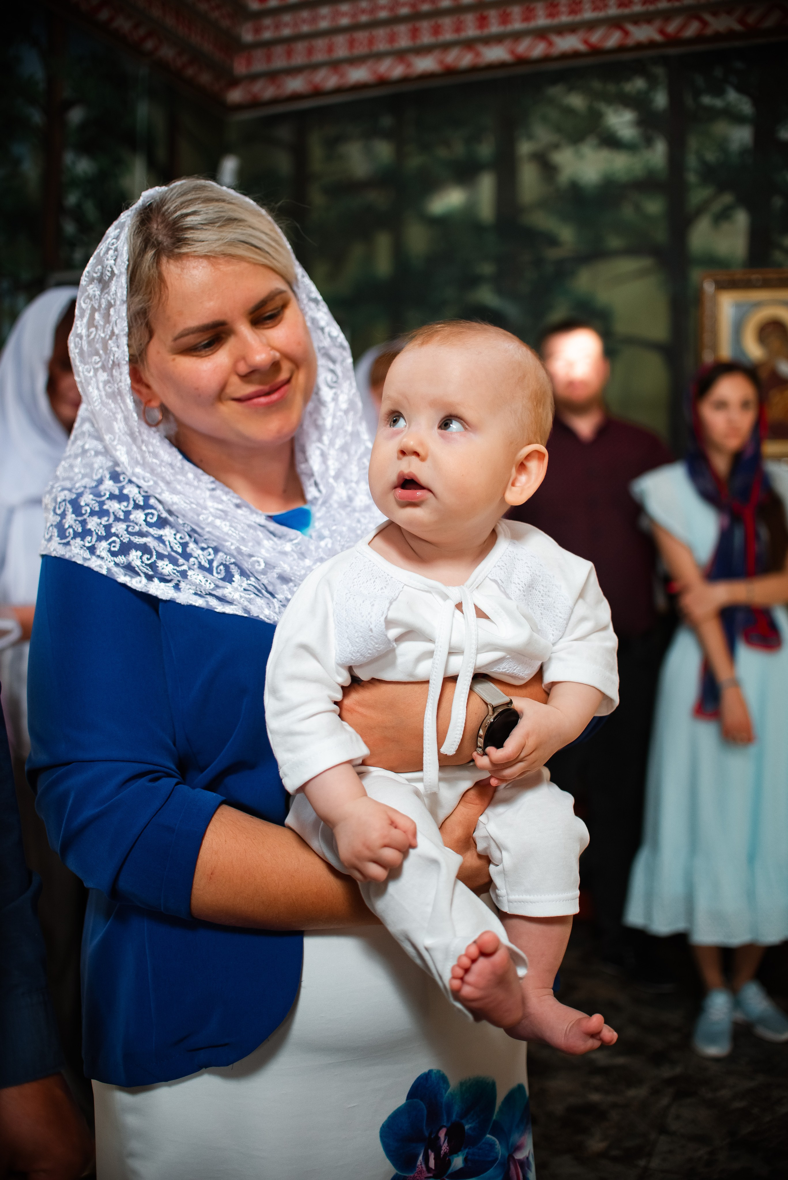 Крещение Михея в хр. Младенца Гавриила. Семейный фотограф на выписку из роддома и крещение Минск Настя Гришук