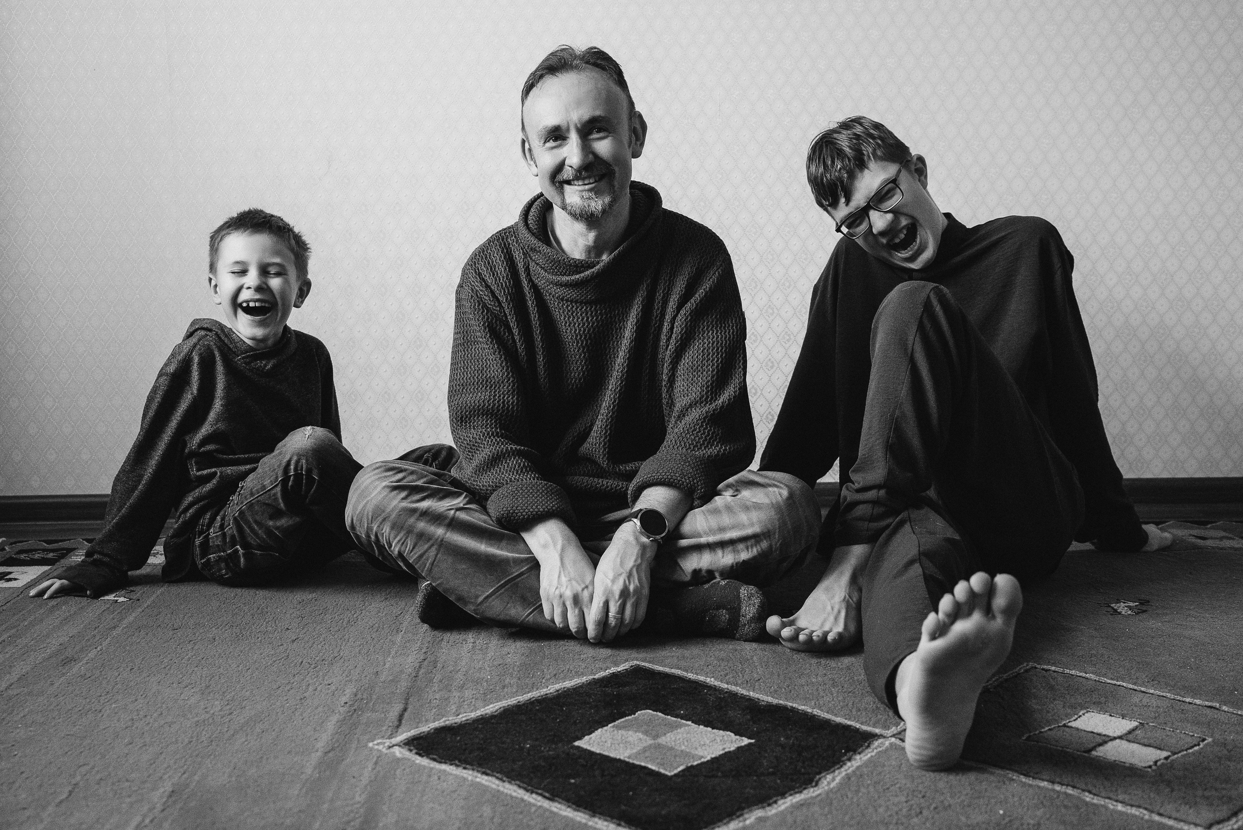 Саша, Тим и Митя. Фотограф Алла Быкова