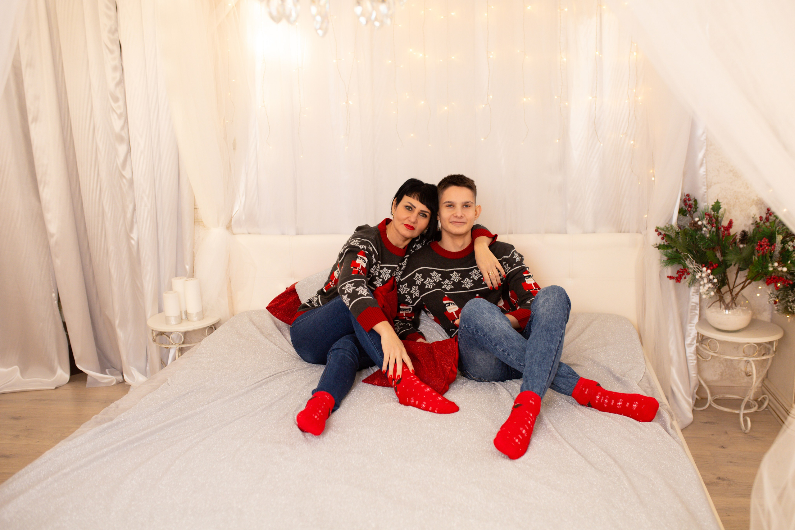 Семейная новогодняя фотосессия. Свадебный и семейный фотограф Виолетта в Липецке