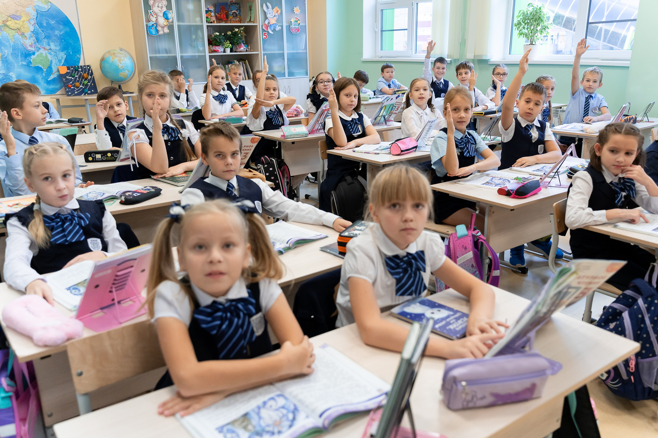 Фотосессия для начальной школы. Репортаж на уроке. Фотограф для семей и экспертов в г. Воронеж Ирина Круглова