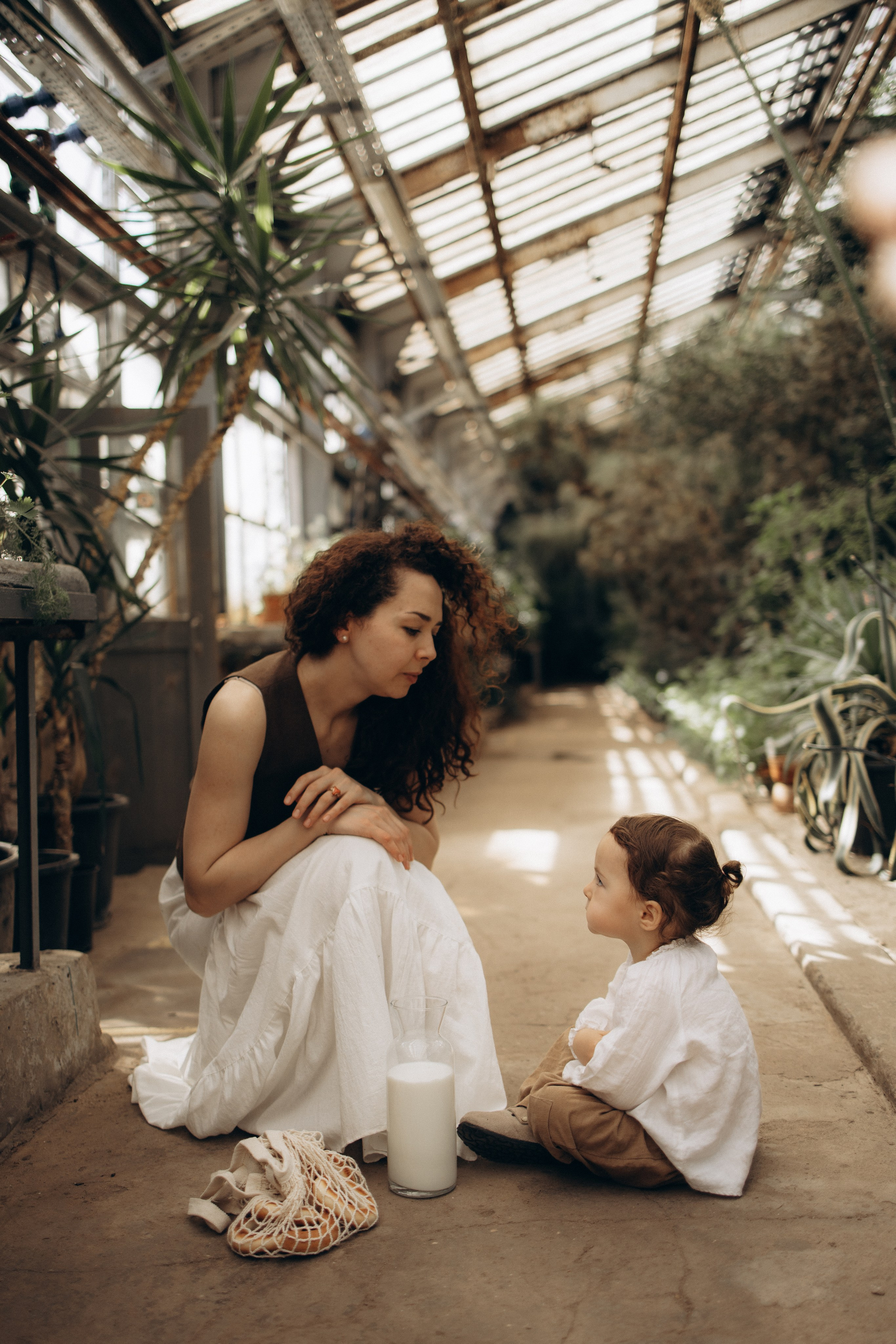 Прогулка по оранжерее. Семейный фотограф в Москве Ксения Аганина