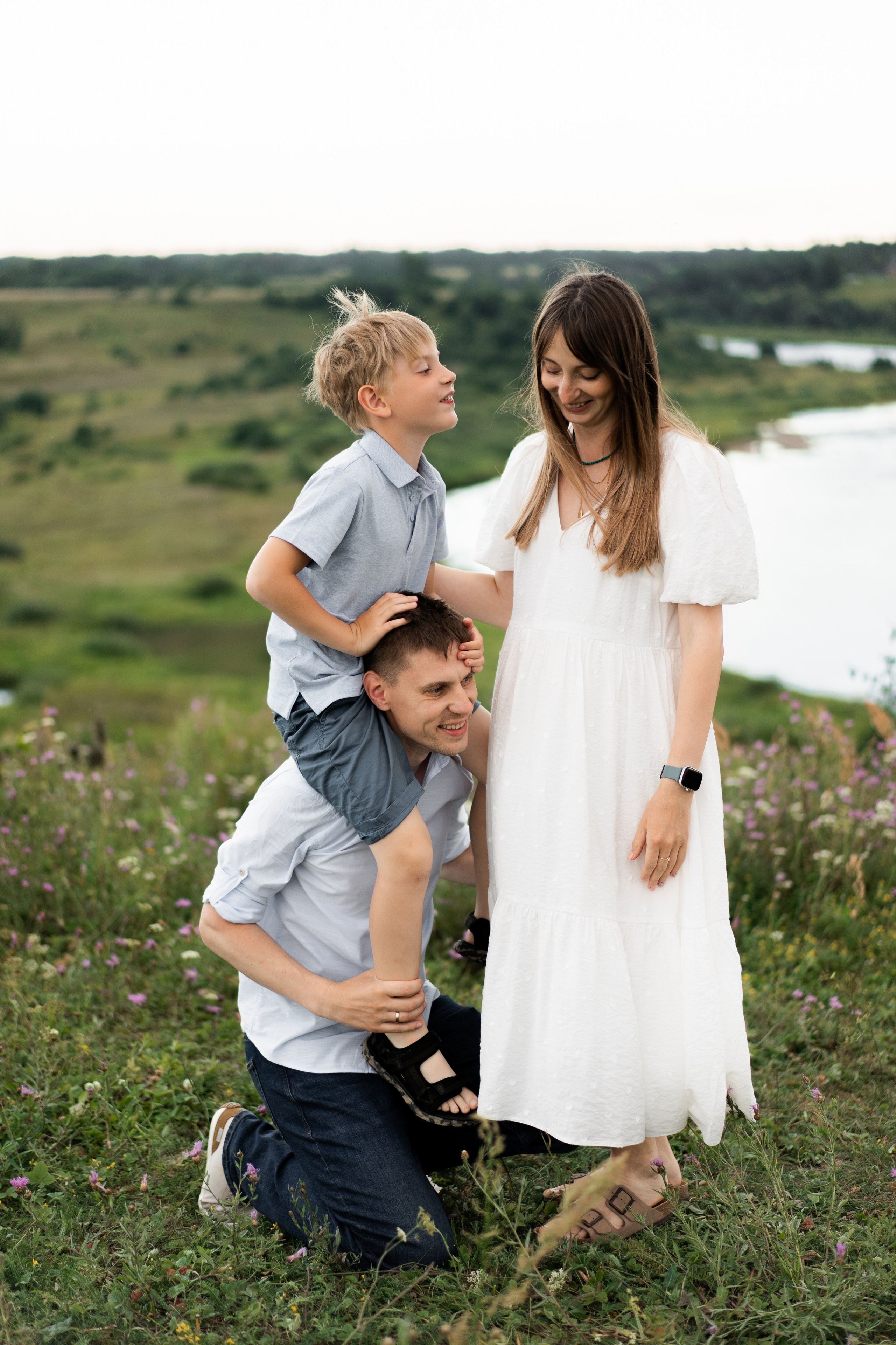 Ирина с семьей. Семейный и детский фотограф в Санкт-Петербурге Дарина Герчиу