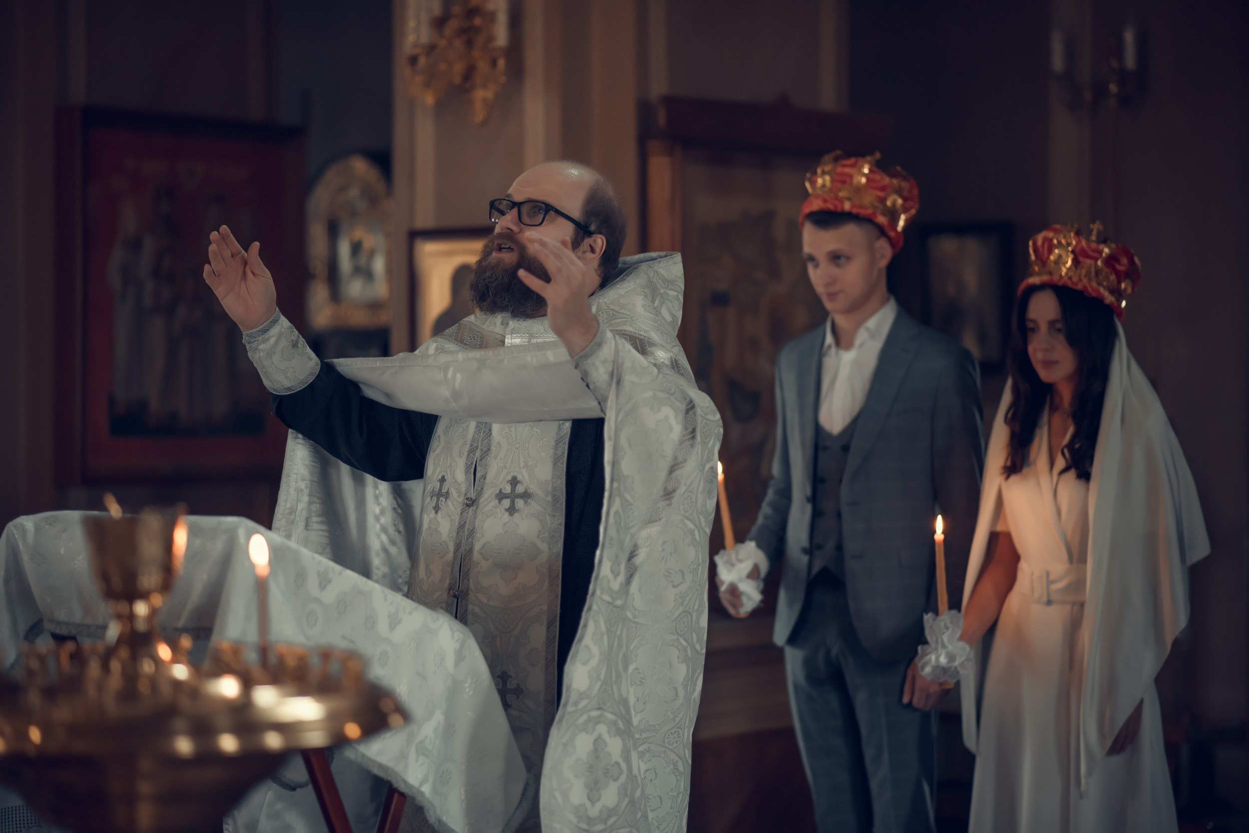 Таинство Венчания. Максим и Екатерина. Фото. Фотограф Стеценко Наталия. Одинцово, Москва, Московская область