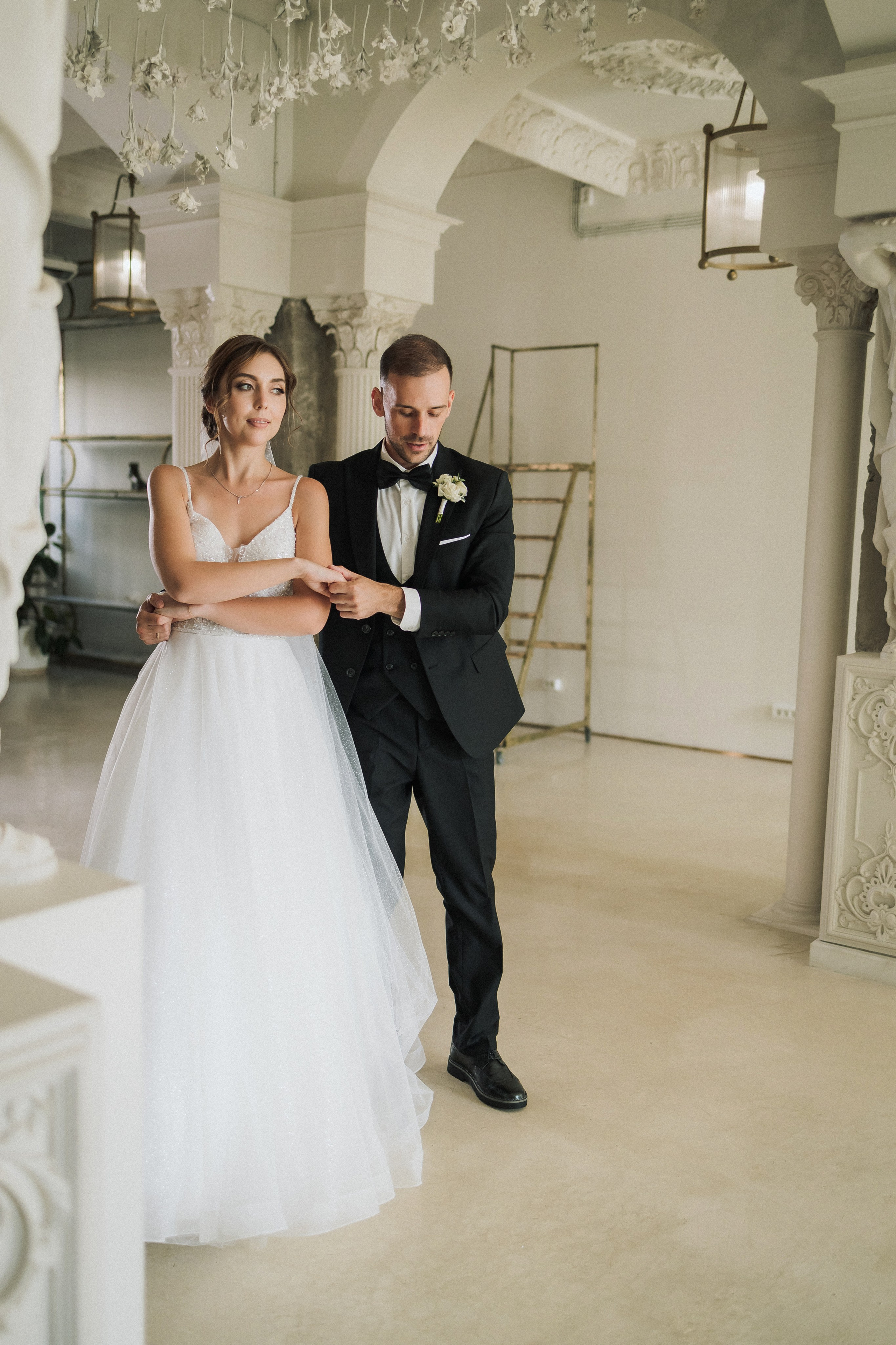 Свадебная прогулка Екатерины и Евгения. Свадебная фотография. Арина Рубах