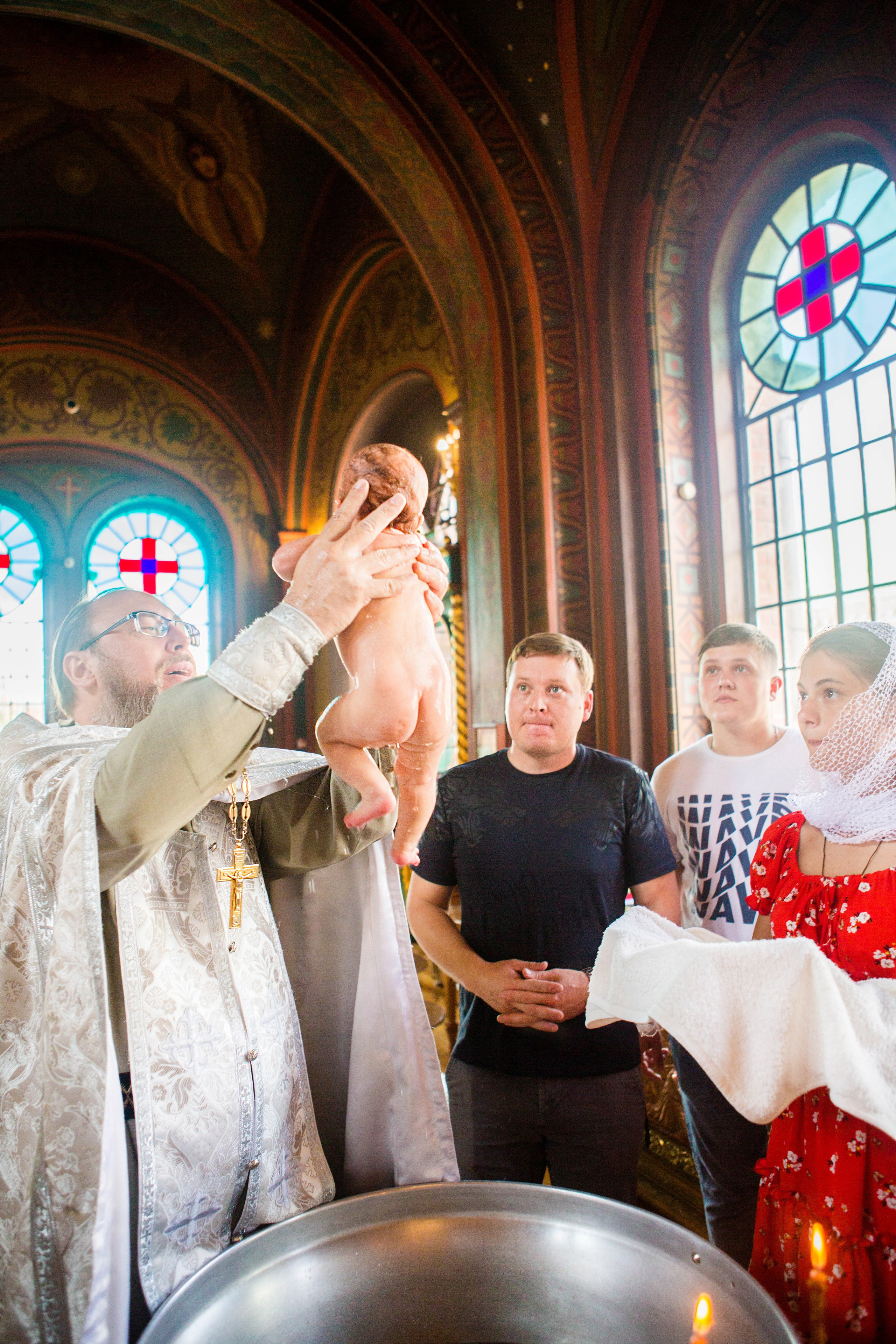Крещение Надежды. Свято-Троицкий собор. Свадебный семейный и детский фотограф в Краснодаре Карина Федоровская