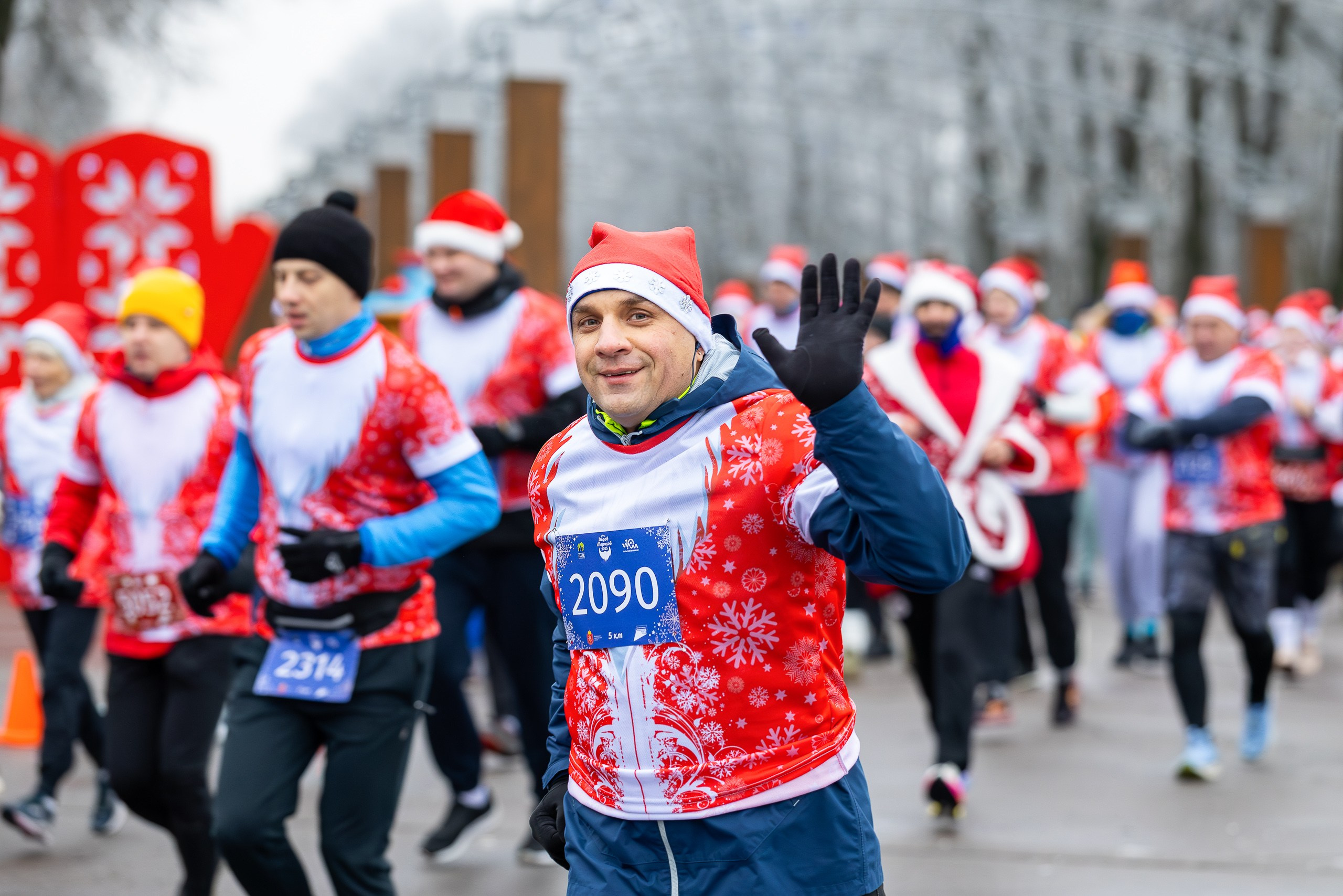 Забег Дедов Морозов!. Свадебная фотосъёмка в Москве, Туле