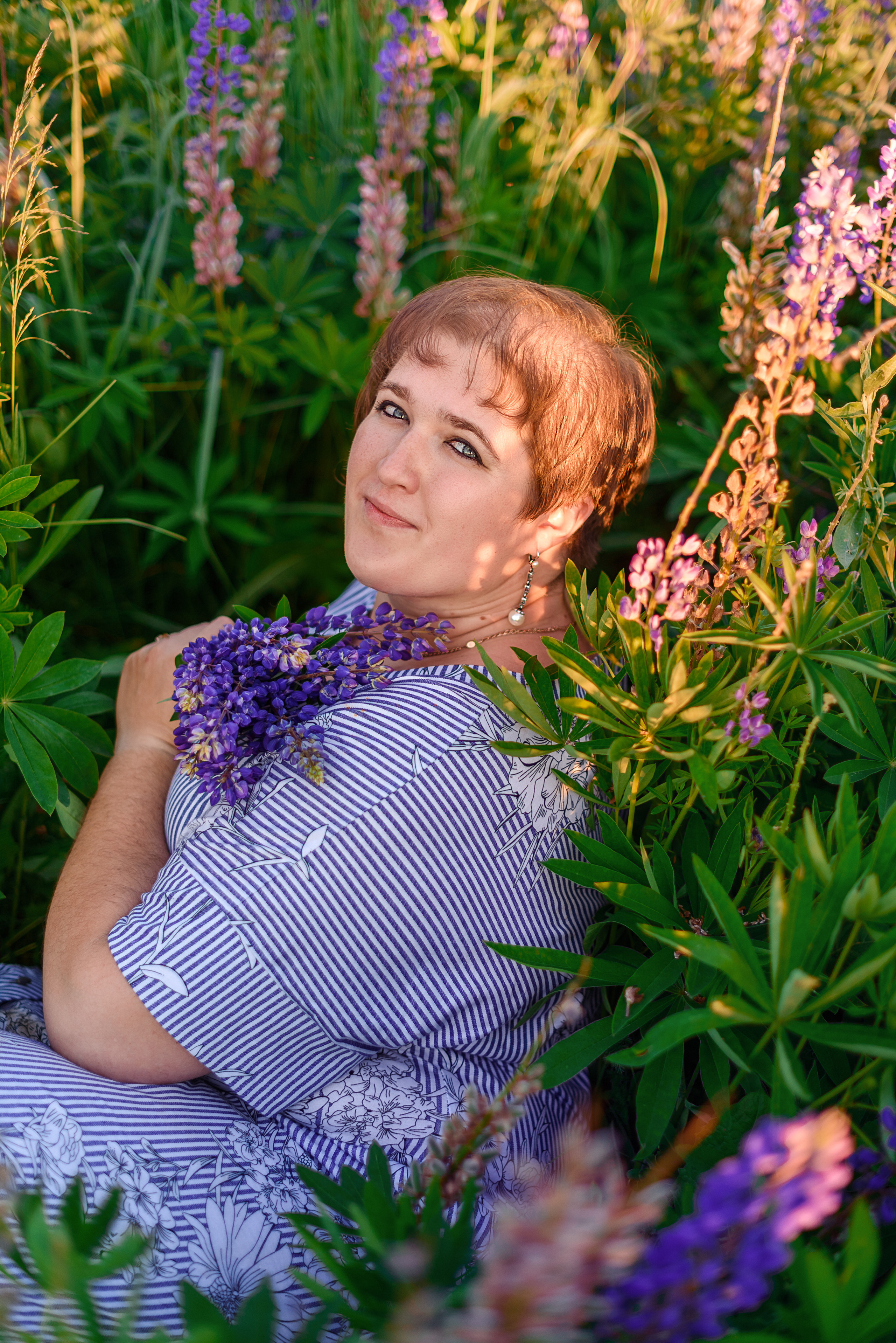 Фотопрогулка люпины Женя. Свадебный и семейный фотограф Москва, Иваново Марина Праулинь (Плаксин