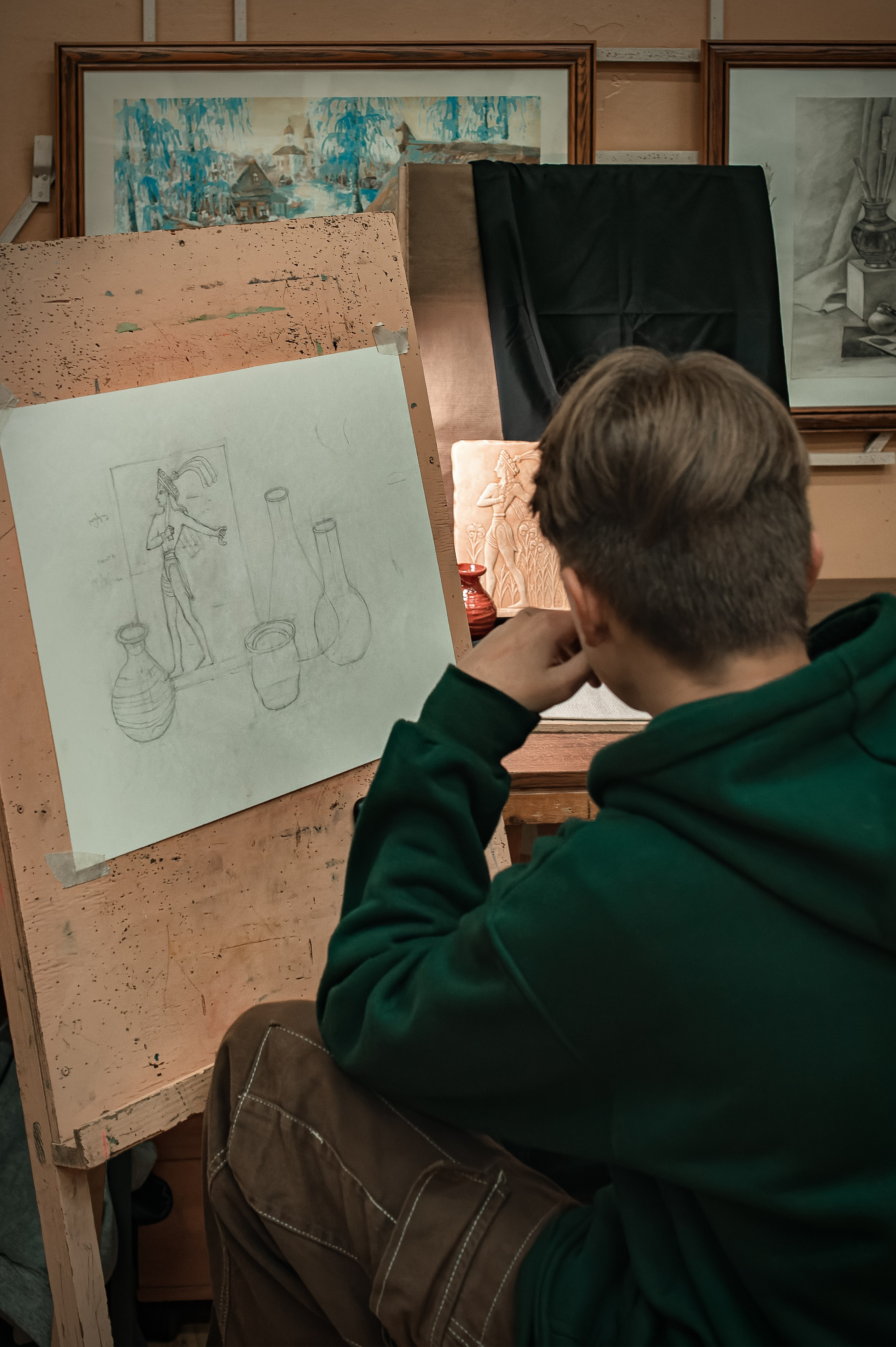 Фотосессия в художественной школе