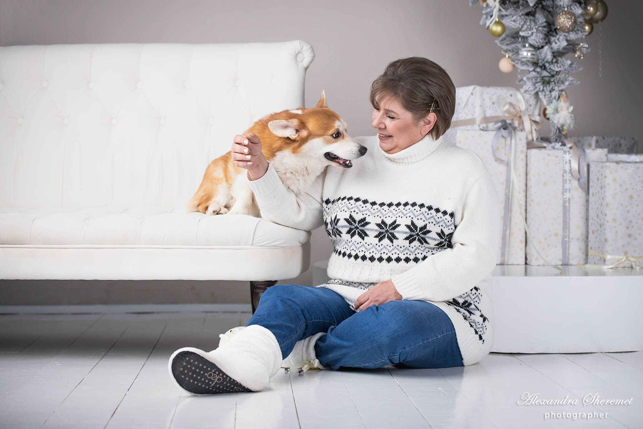 Лена & корги. Фотограф-анималист Александра Шеремет