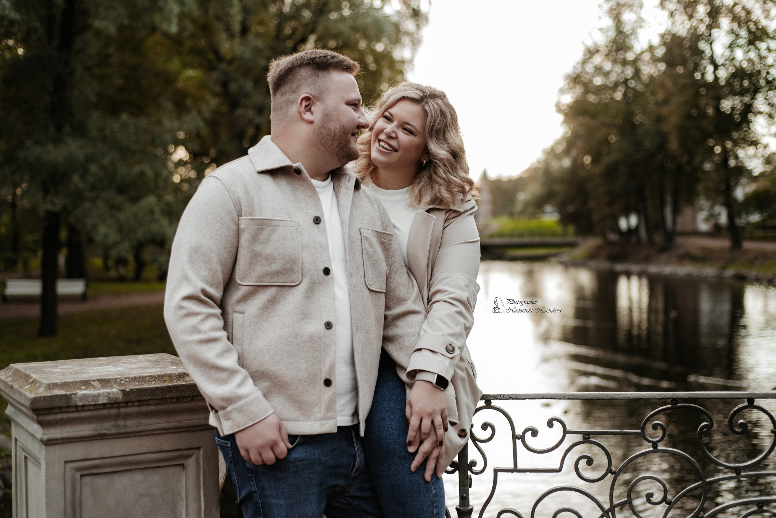 Осенняя прогулка с Каролиной, Владиславом и Асти ♡. Свадебный фотограф в Санкт-Петербурге Надежда Нуждова