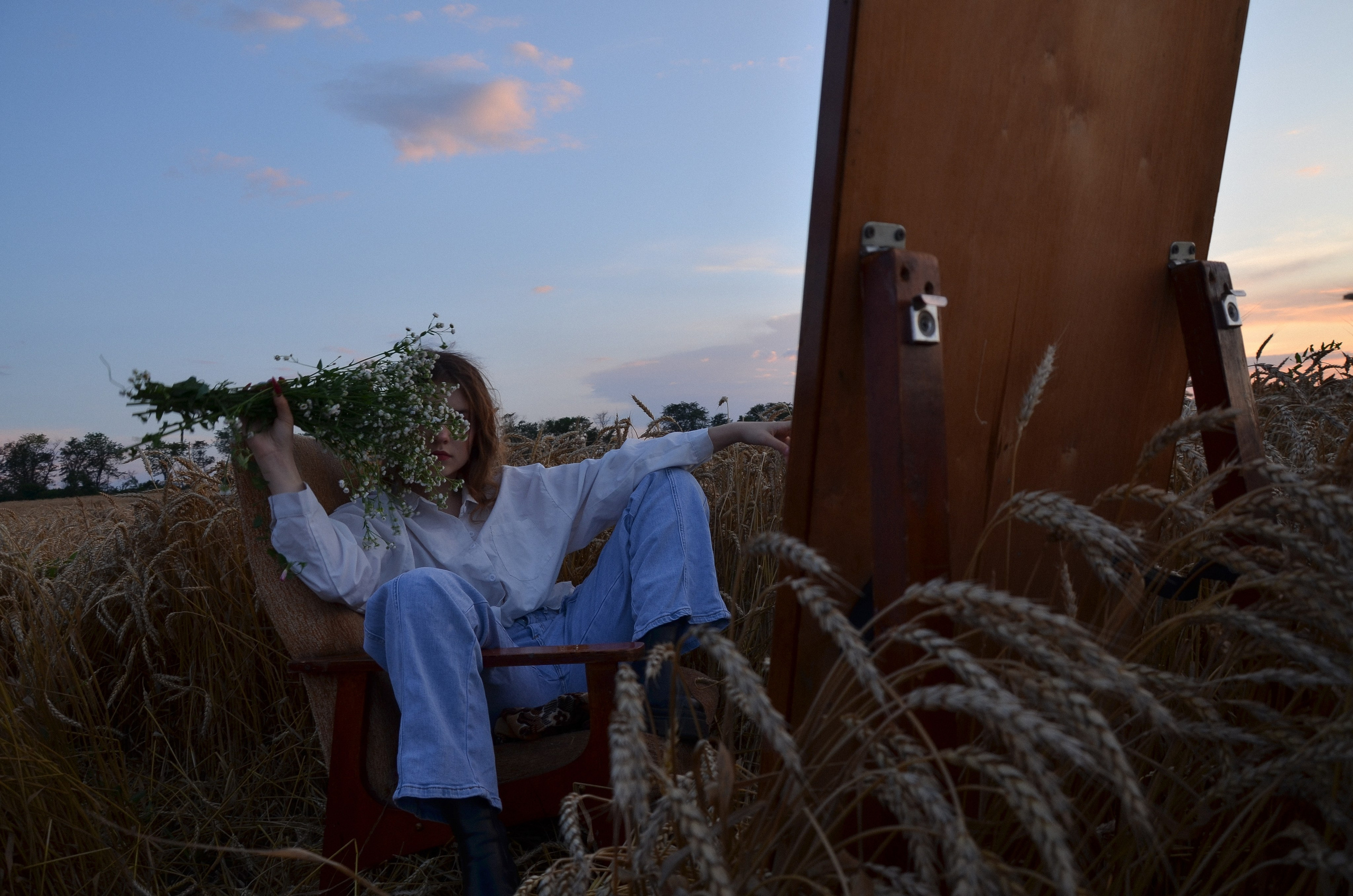 Ксения в поле