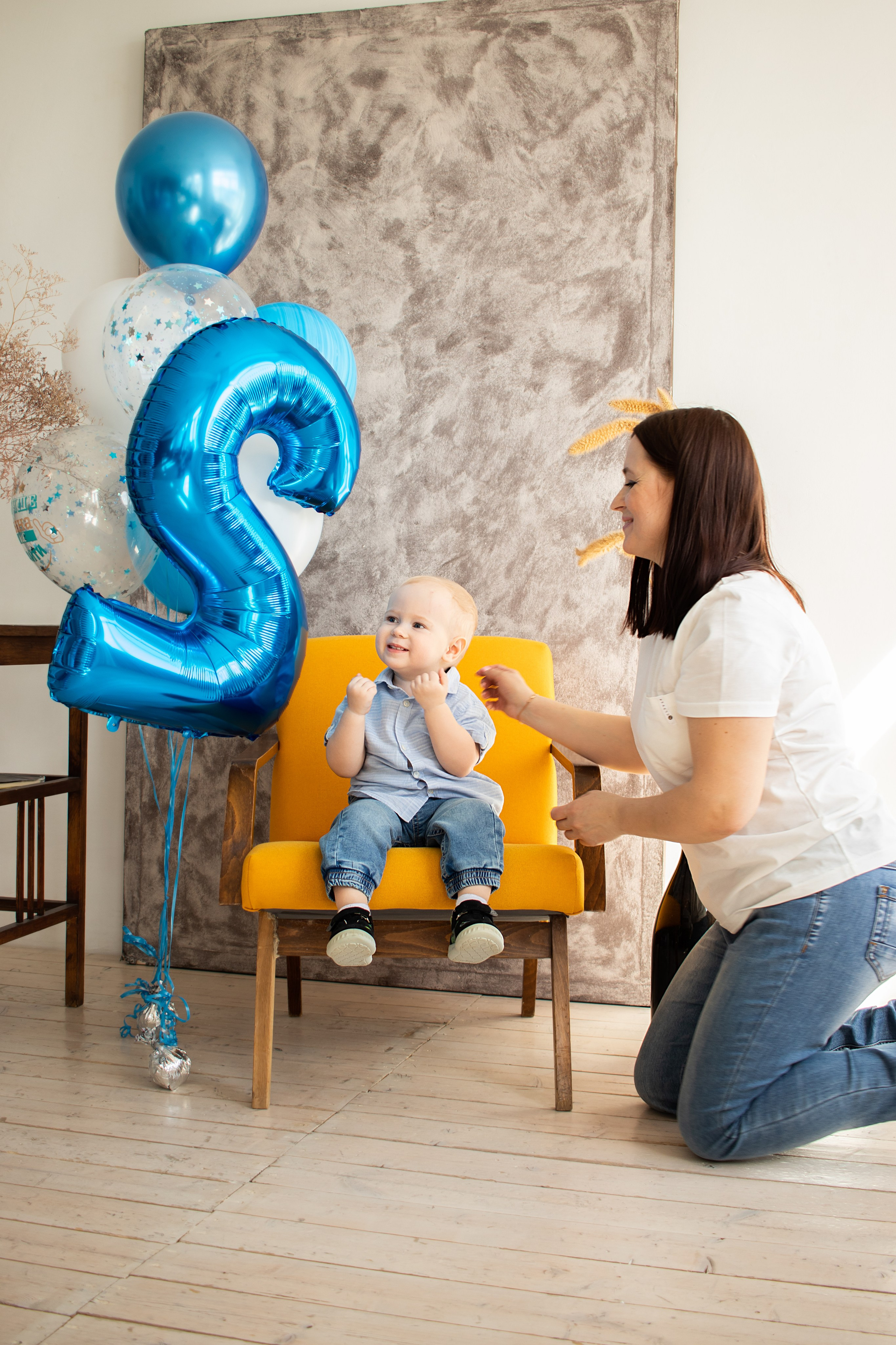 Семейные зарисовки на день рождения 2 года