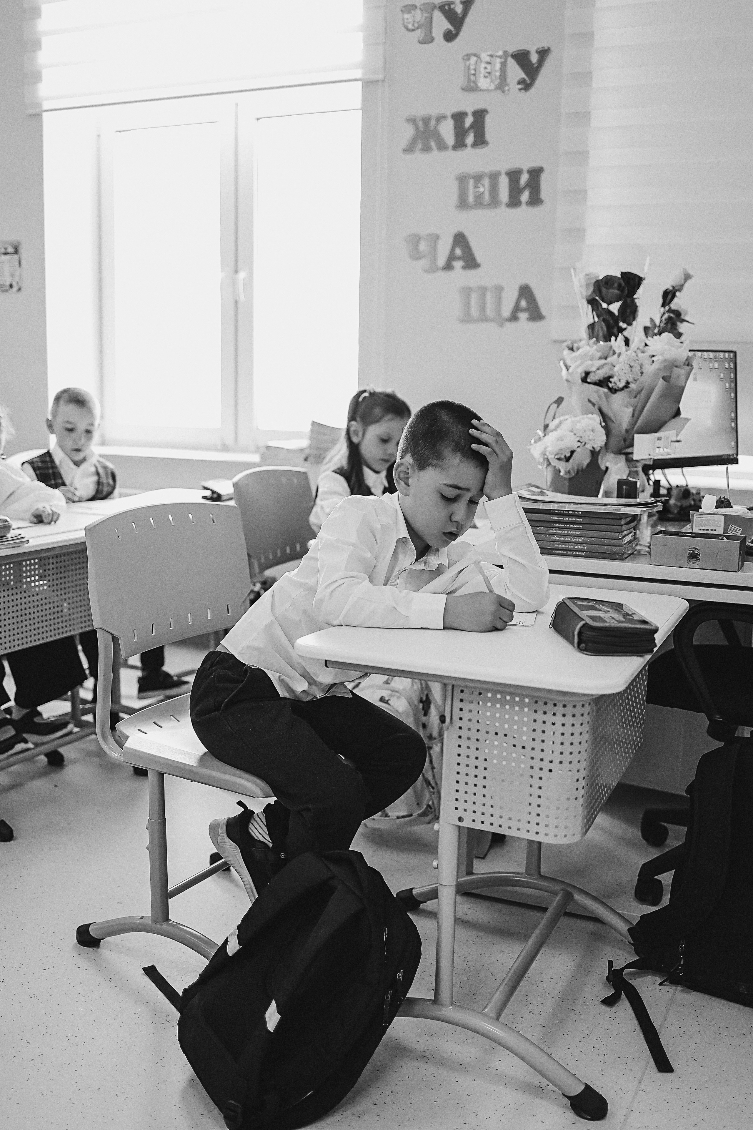 Один день в школе 1 класс. Семейный фотограф Тюмень, фотограф на роды Салмина Мария