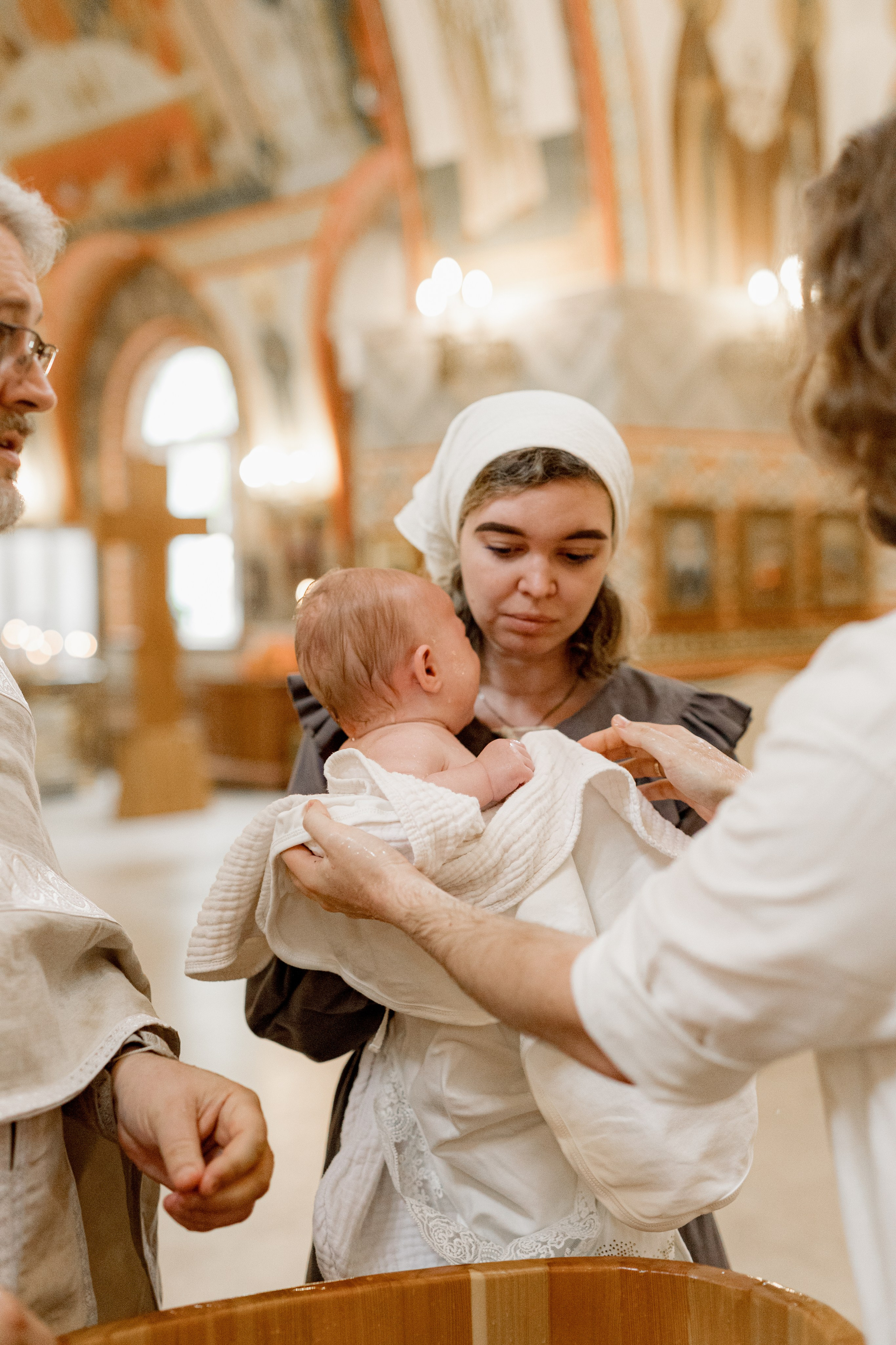 Таинство Крещения Веры. Фотограф новорождённых Newborn Москва