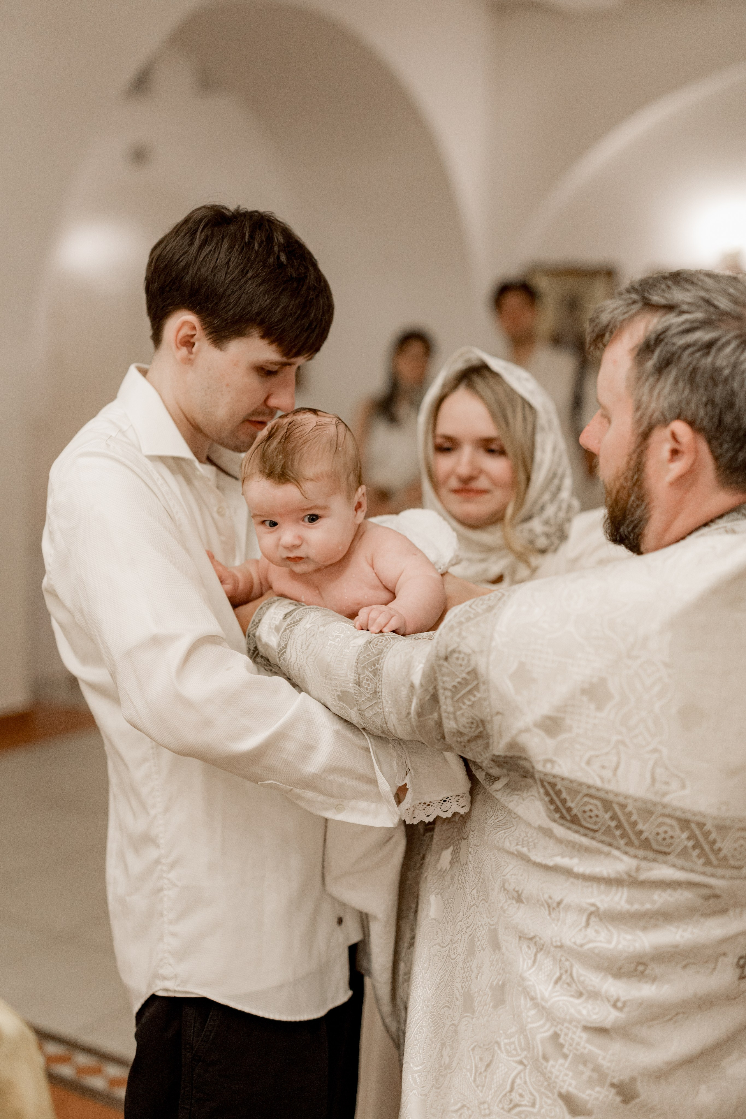 Таинство Крещения Саши. Фотограф новорождённых Newborn Москва