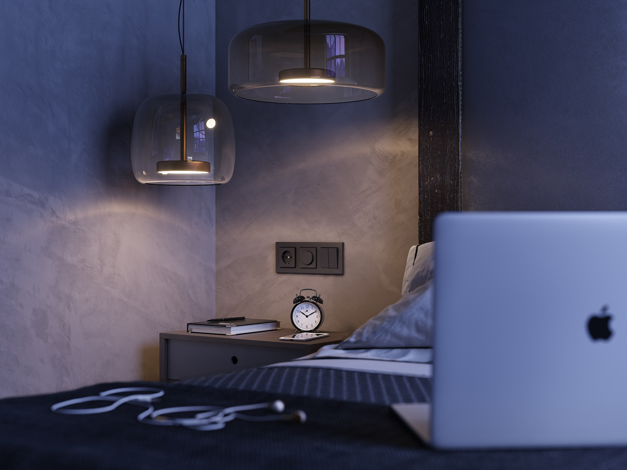 Минималистичная спальня. 3D визуализация интерьеров | avocado.render