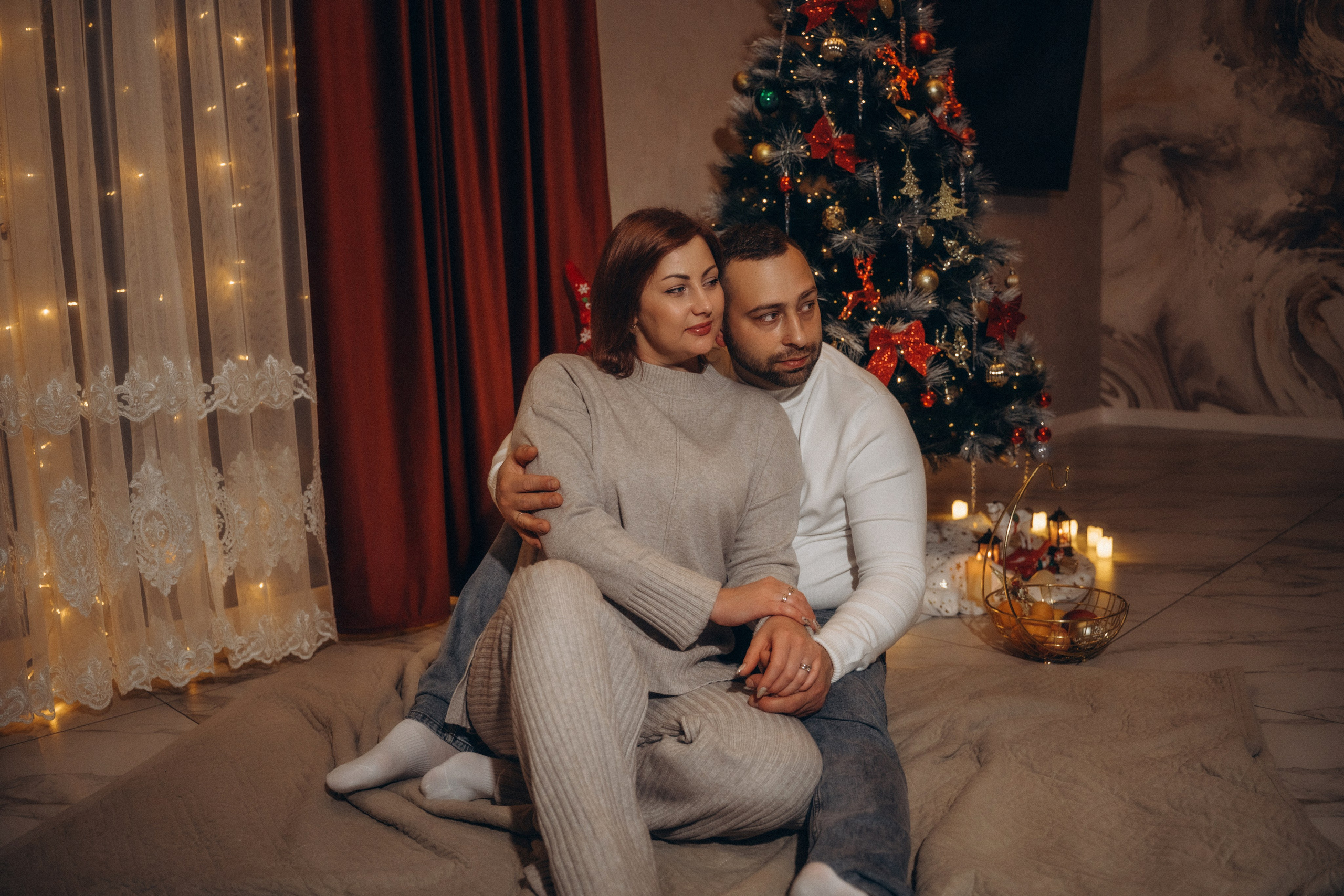 Семья Киприяновы, Новый год дома. Семейный фотограф в Белгороде Амелина Алина