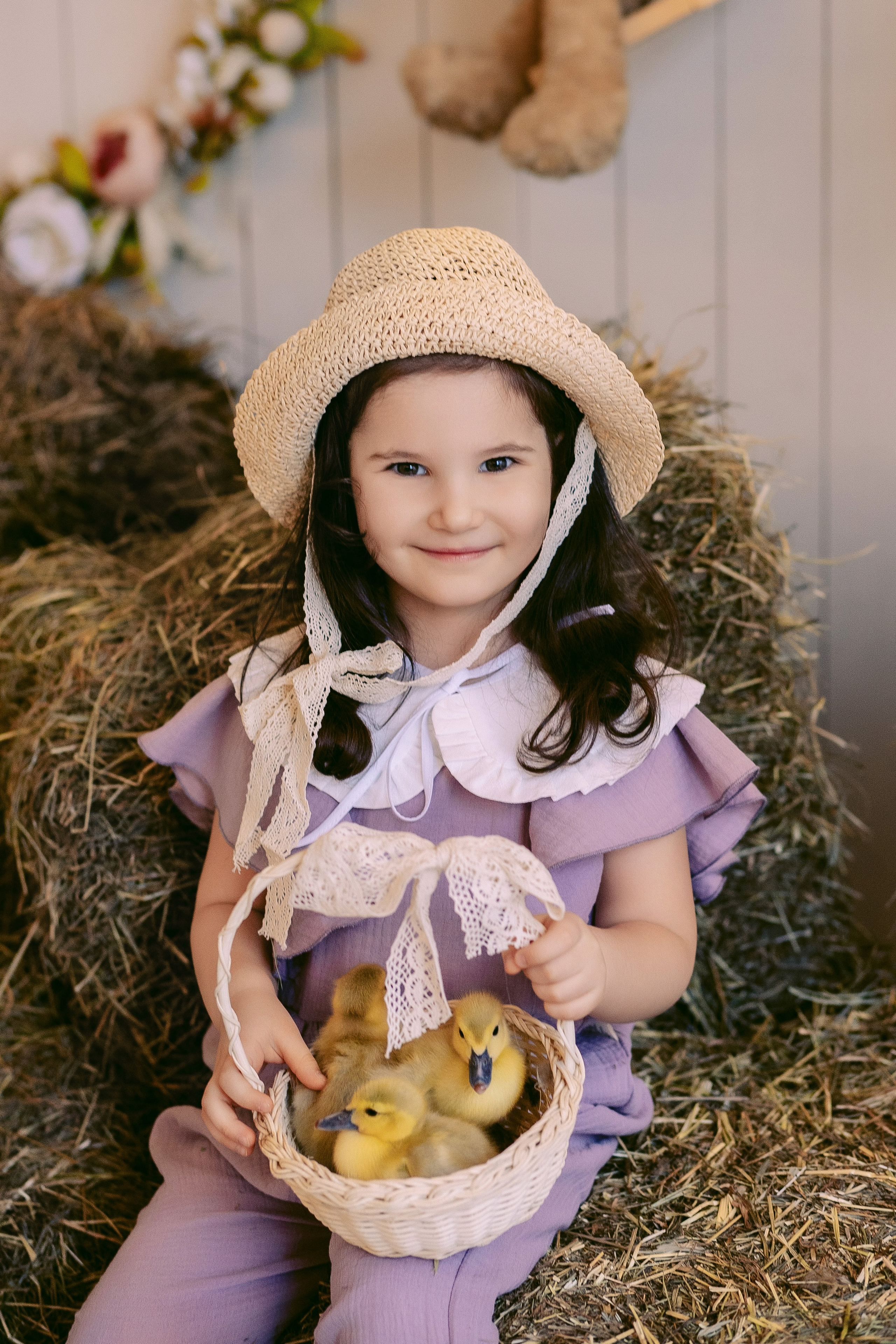Пасхальная Фотосессия для Дарьи с утятами и кроликом. Фотограф в Санкт-Петербурге, Анна Скворцова