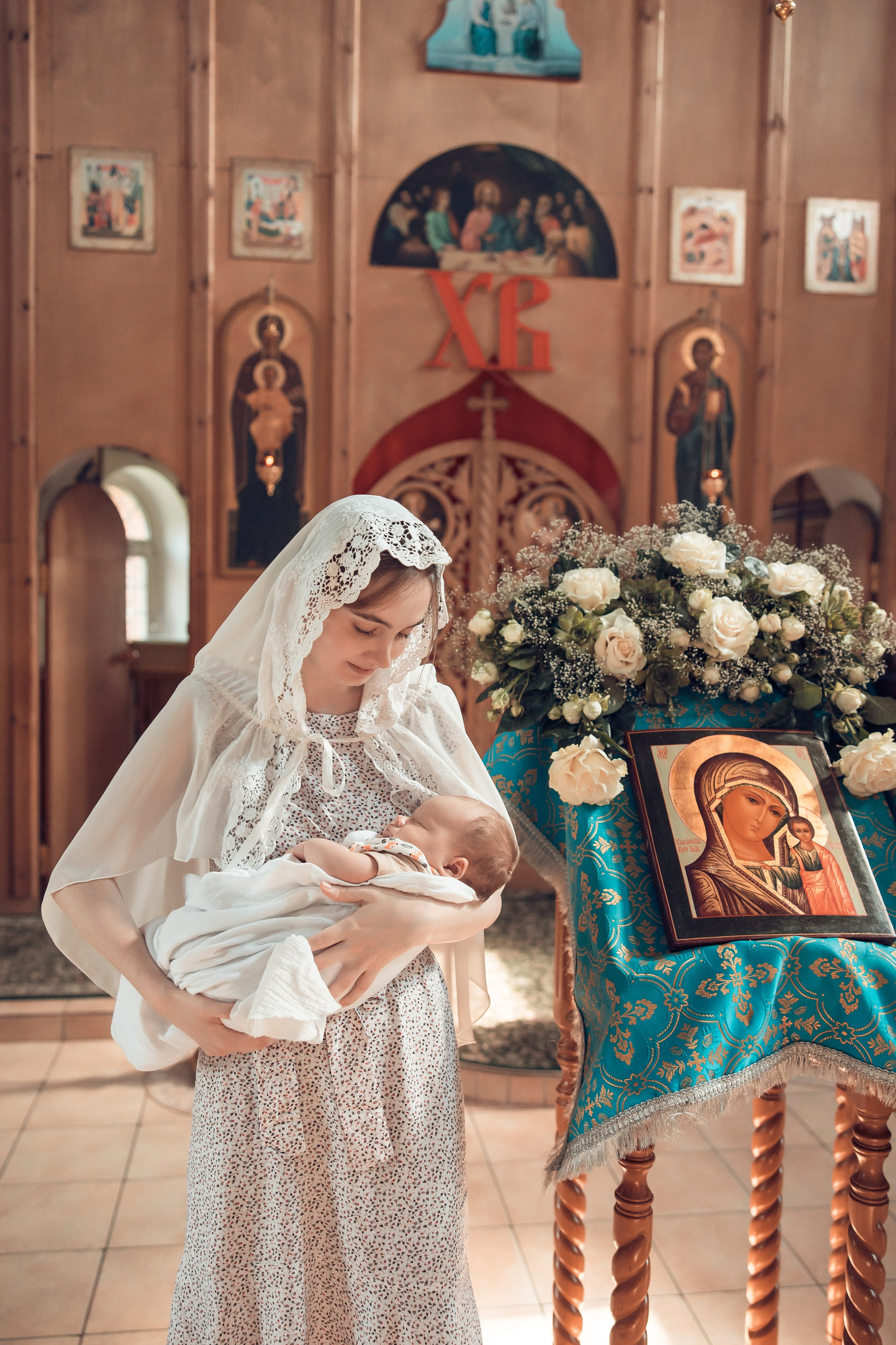 Таинство Крещения Анатолия. Церковь Троицы Живоначальной в Мурмино. Семейный фотограф в Рязани и Рязанской области