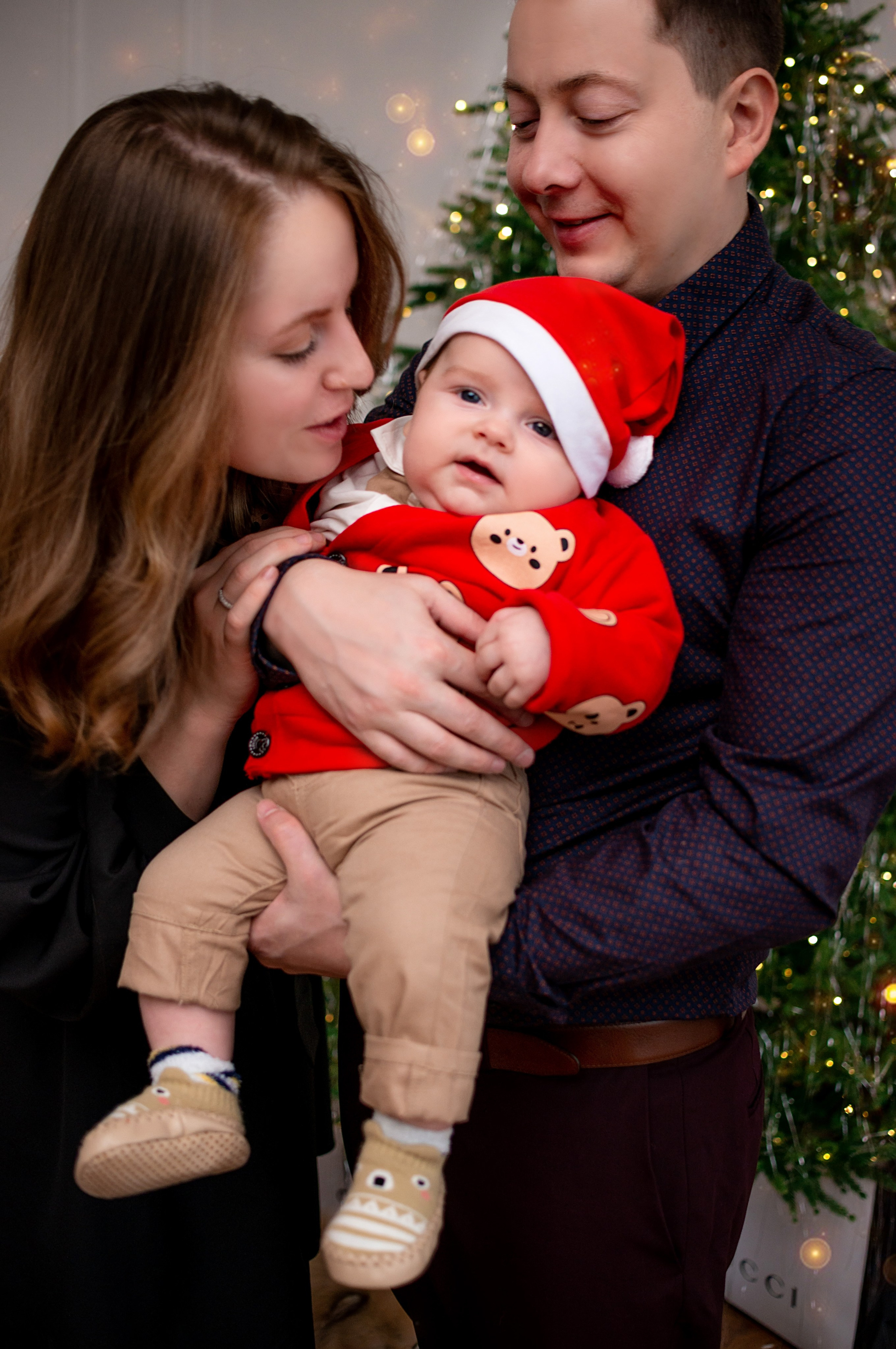 Новогодняя семейная фотосессия в Краснодаре 2023-2024. Фотограф новорожденных Краснодар Малышенко Надежда