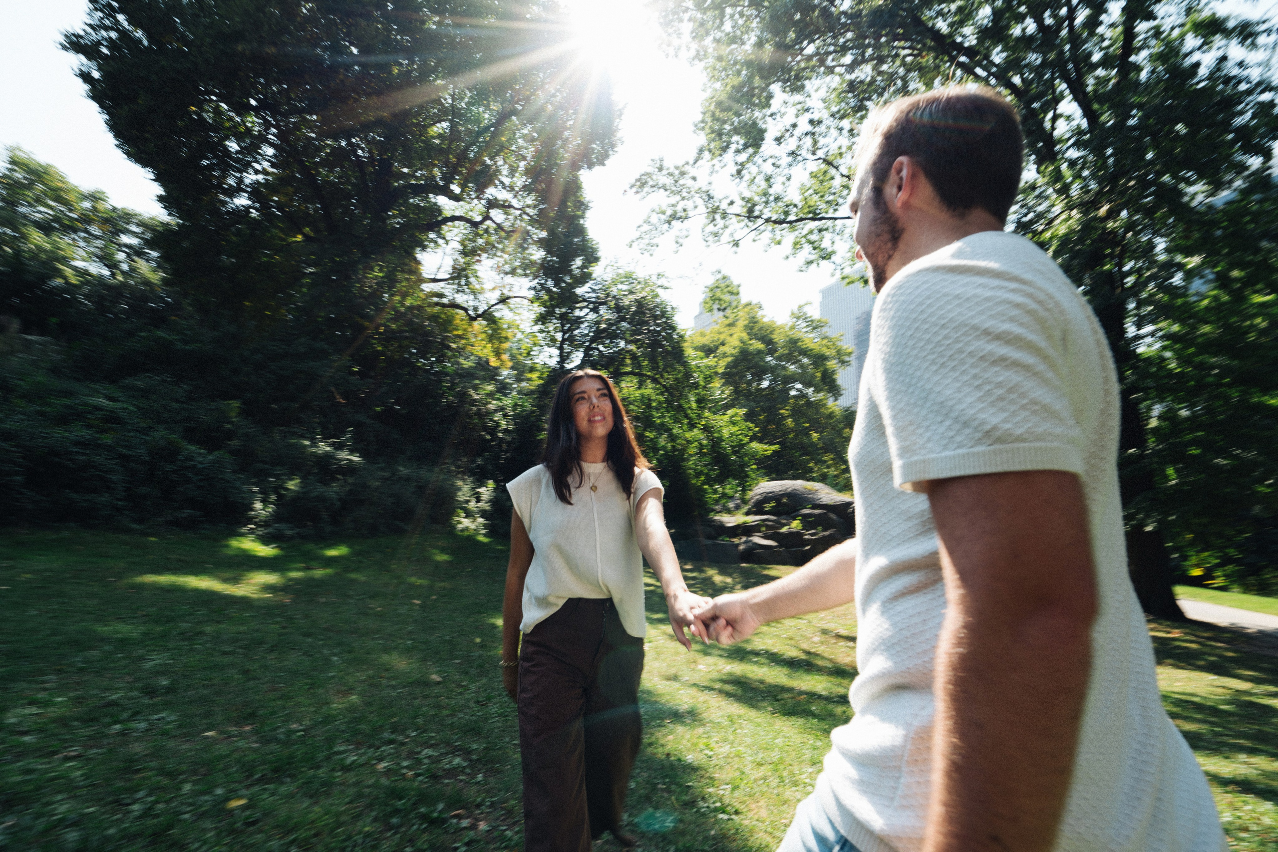 Engagement central park. New York photographer RINAT SHAHMETOV in New York city