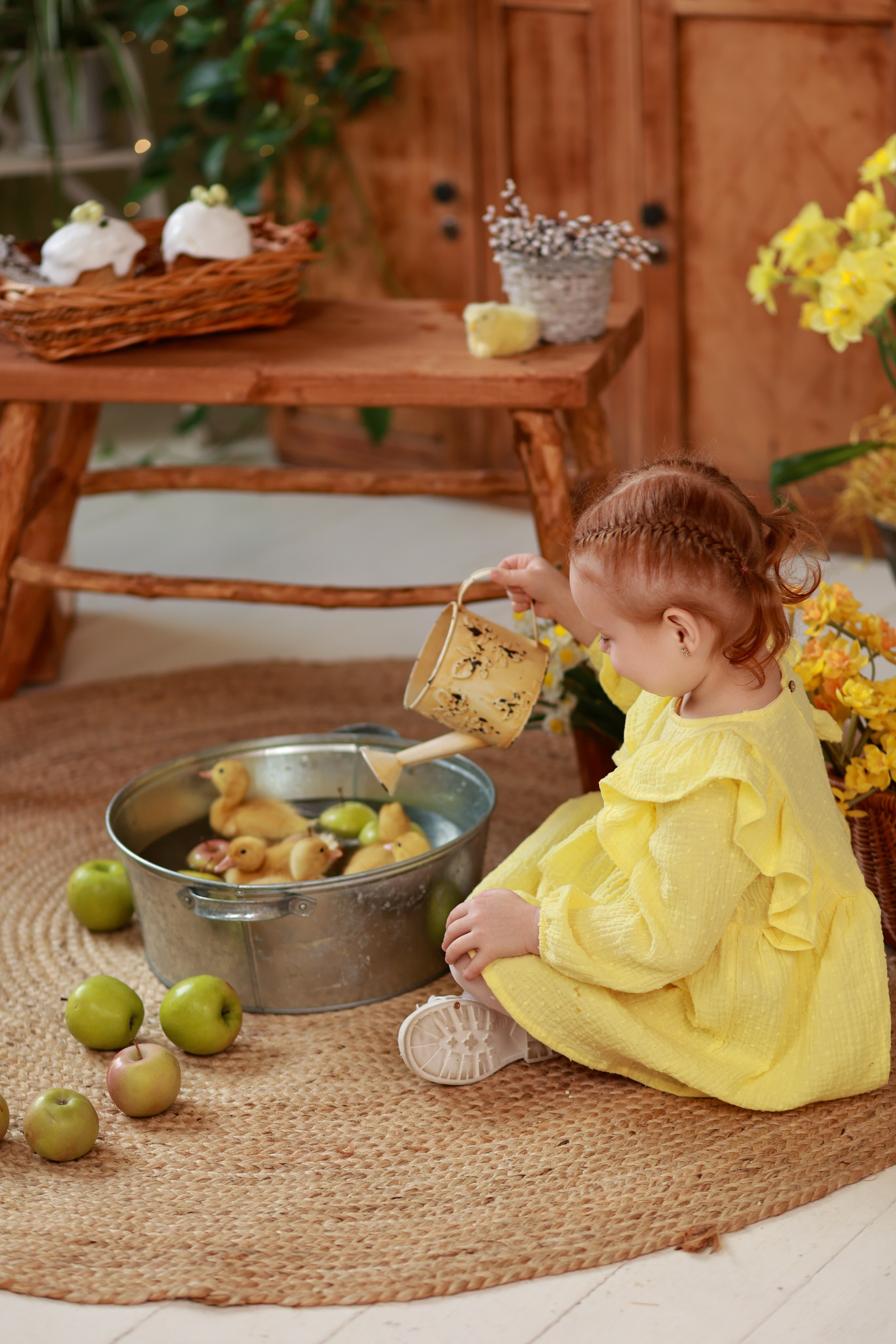 «Светлая Пасха» с утятами. Детский семейный фотограф Краснодар