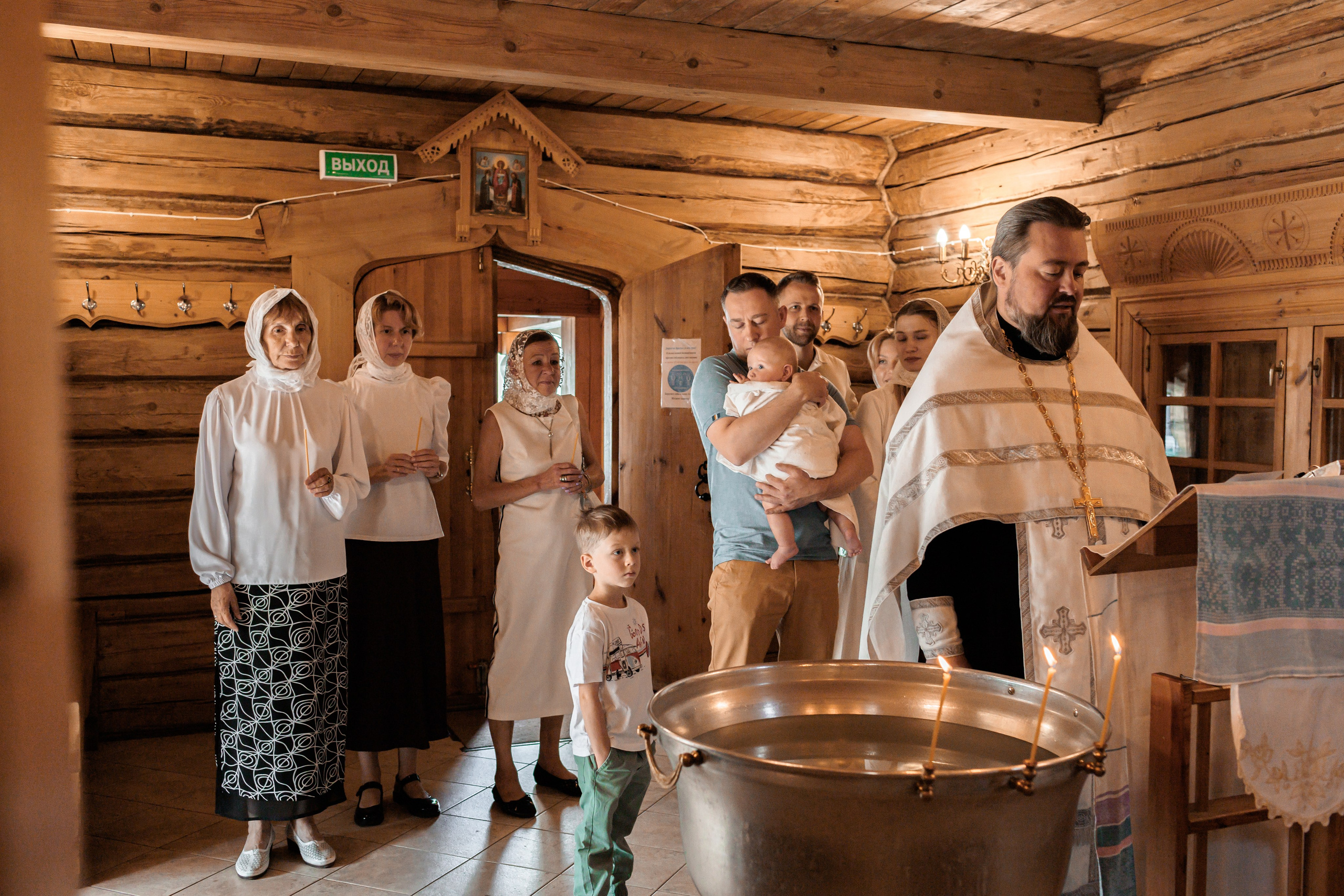 Крещение в Храме Успения Пресвятой Богородицы в Косино. Профессиональный фотограф в Москве и Мо Мария Шантарёва