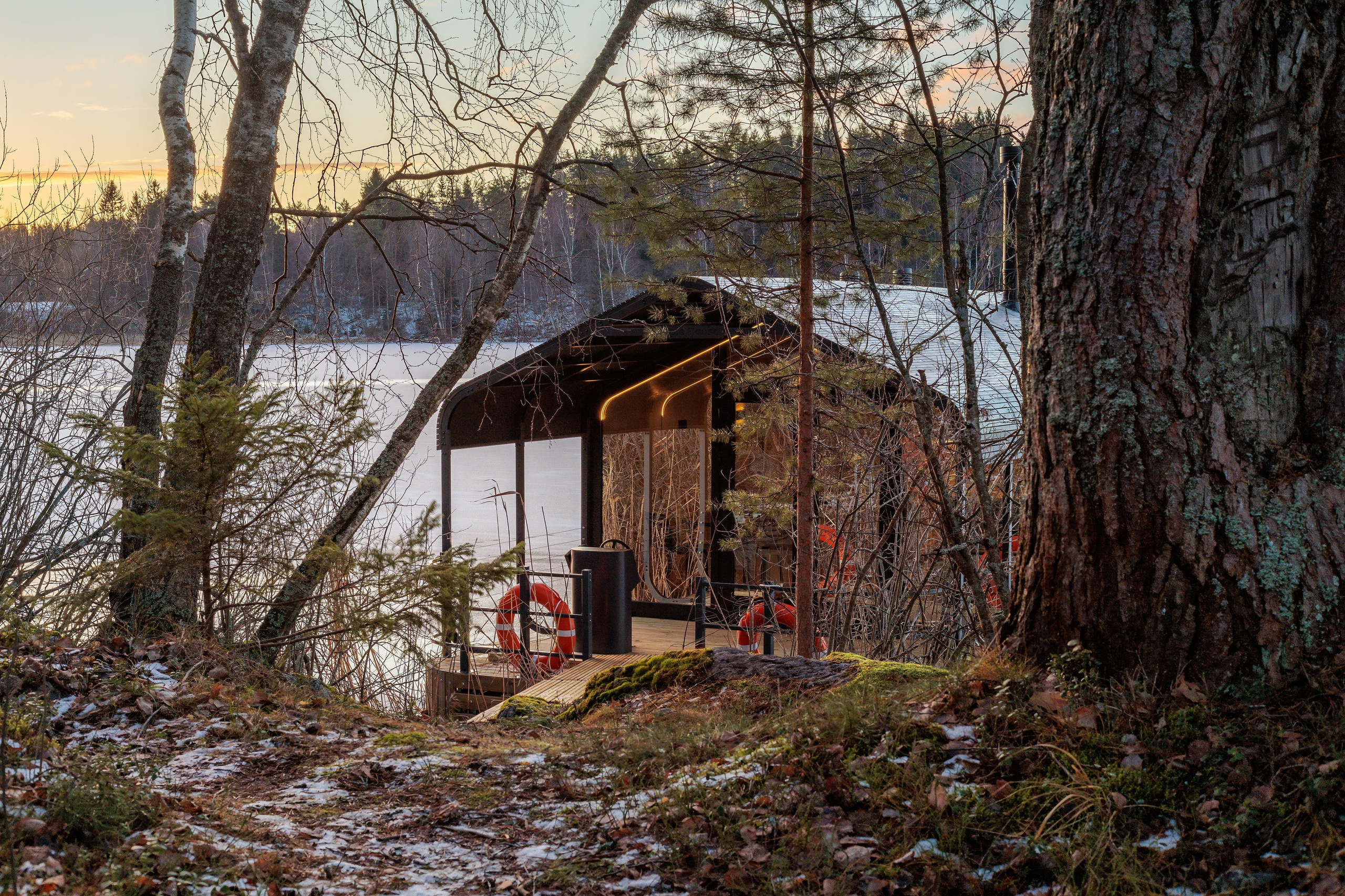Баня на воде, Карелия