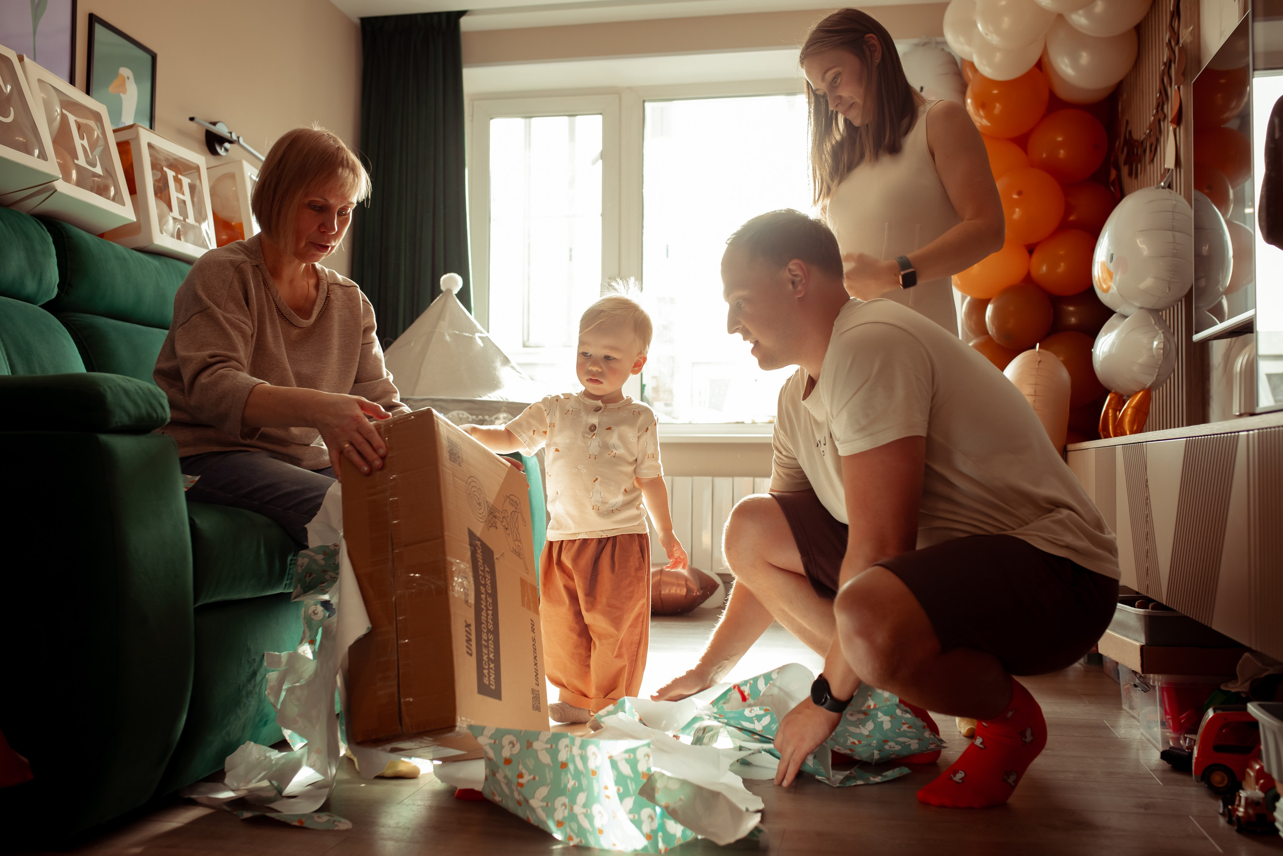 День рождение Арсения+домашняя съемка. Семейный и детский фотограф в Москве Дорогова Екатерина