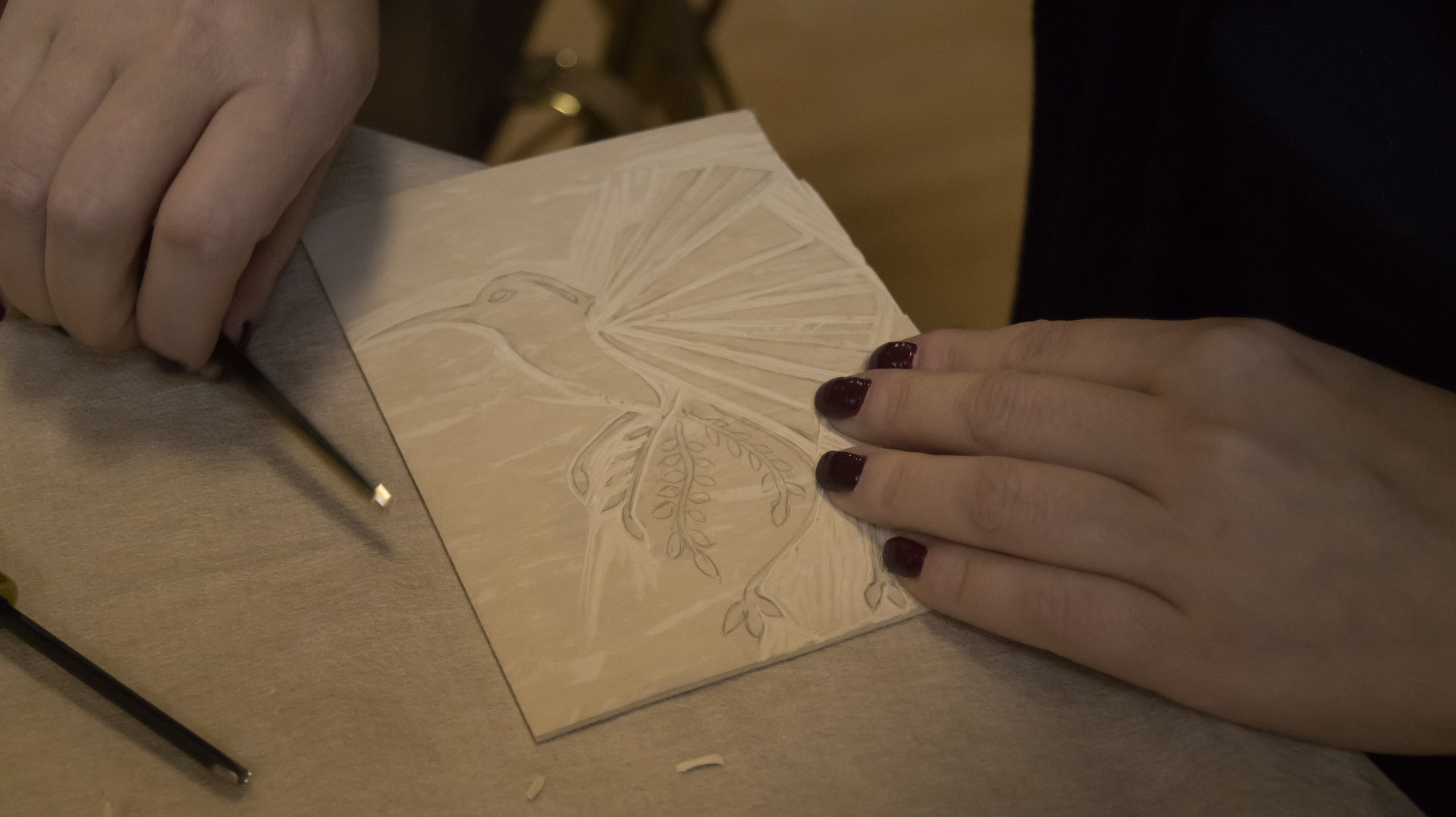 Мастер-класс по линогравюре в рамках проекта «Стены». Belay.Art