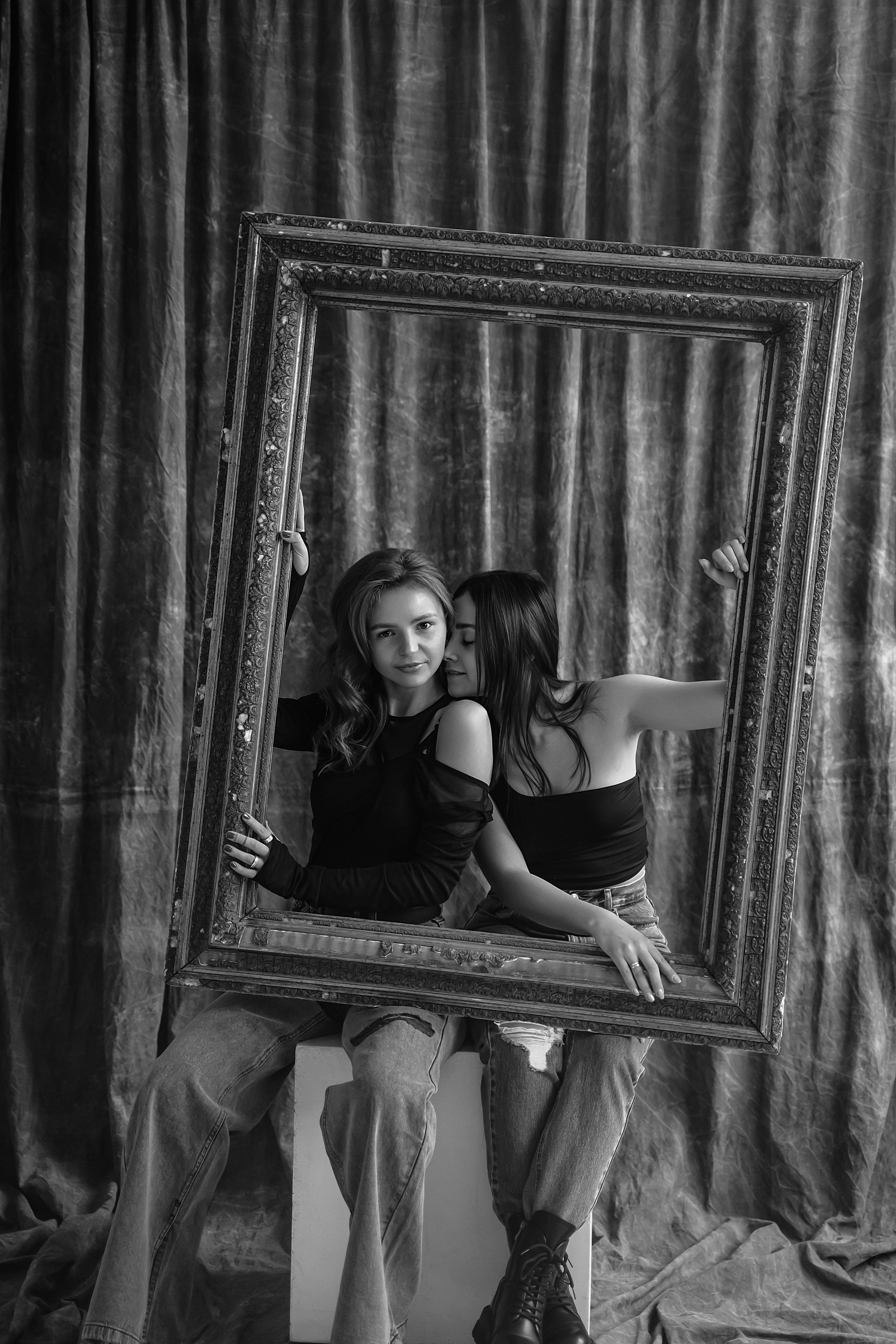 Ч/б портреты в студии. Свадебный фотограф