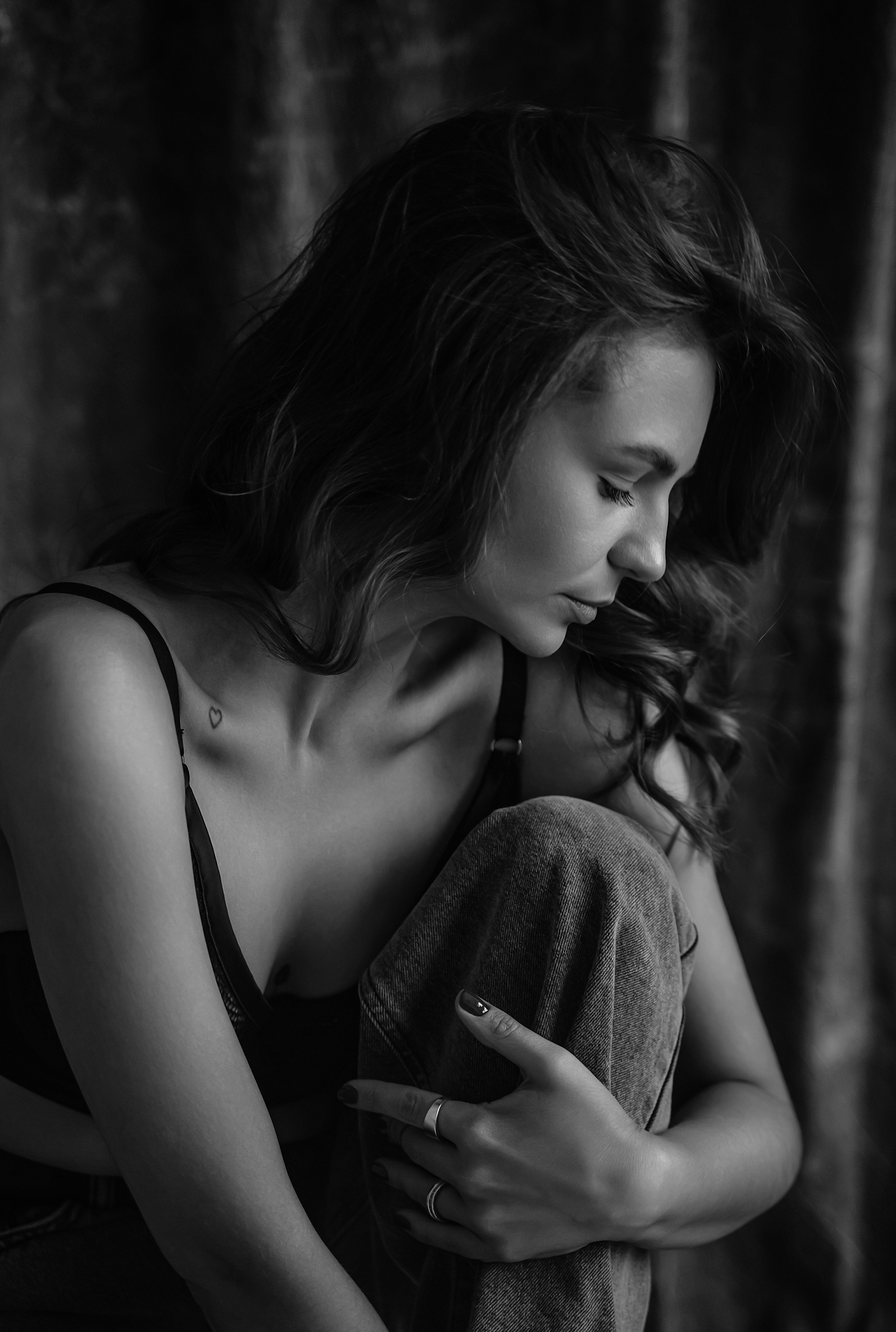 Ч/б портреты в студии. Свадебный фотограф