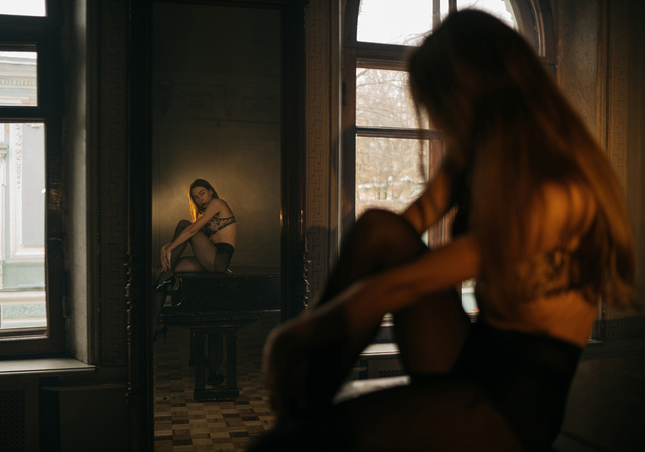 Фотосессия с роялем. Свадебный фотограф