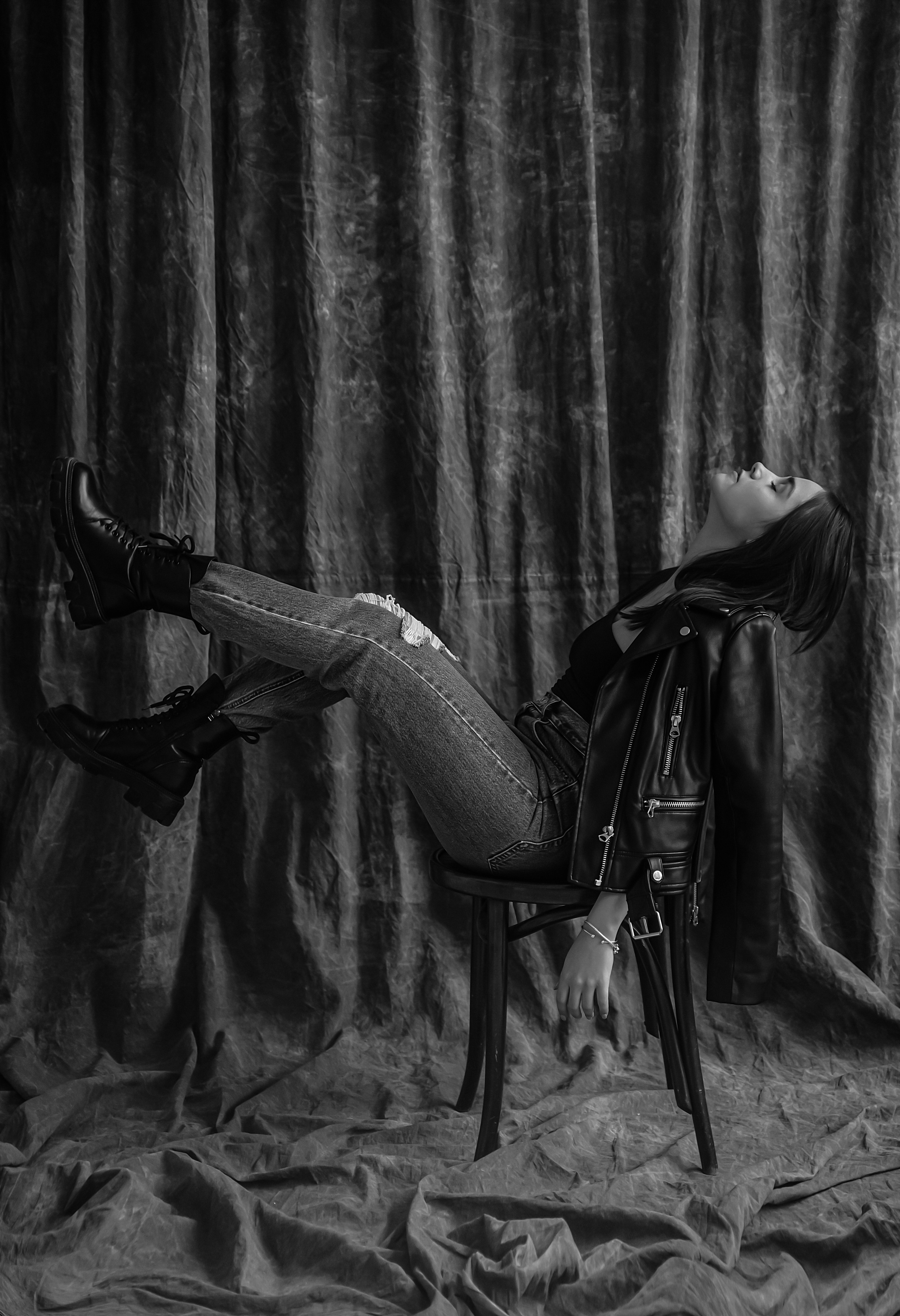 Ч/б портреты в студии. Свадебный фотограф