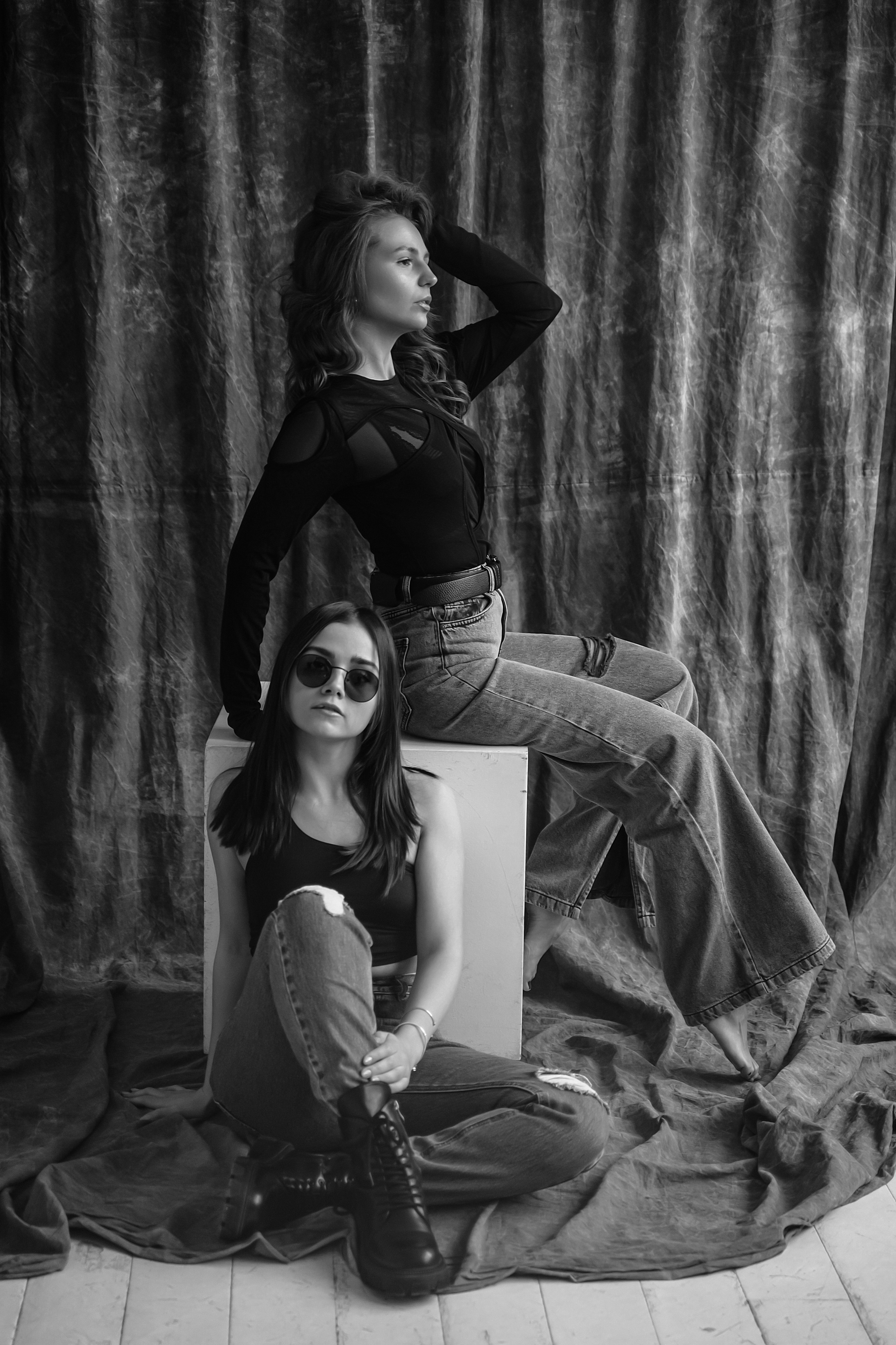 Ч/б портреты в студии. Свадебный фотограф