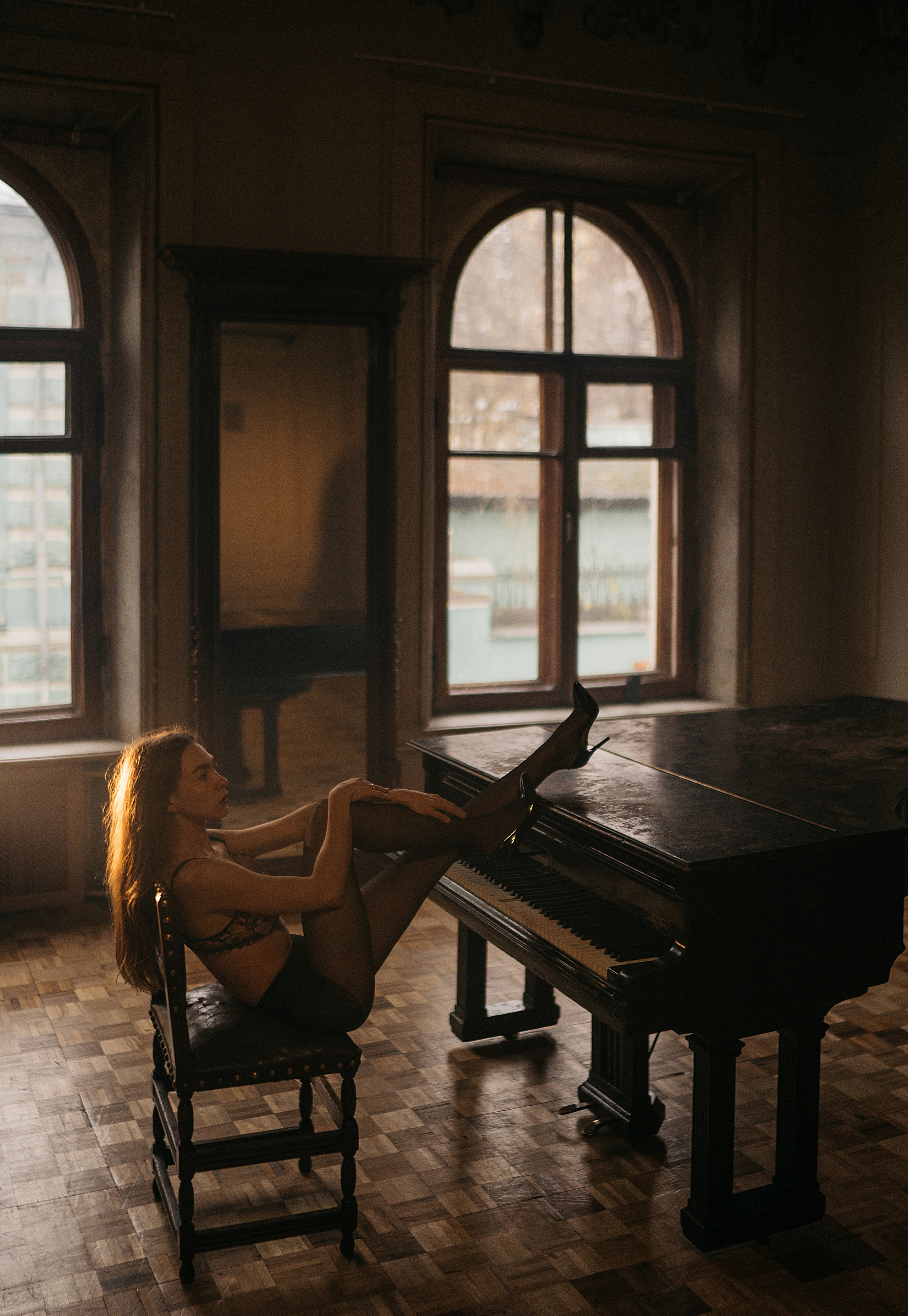 Фотосессия с роялем. Свадебный фотограф