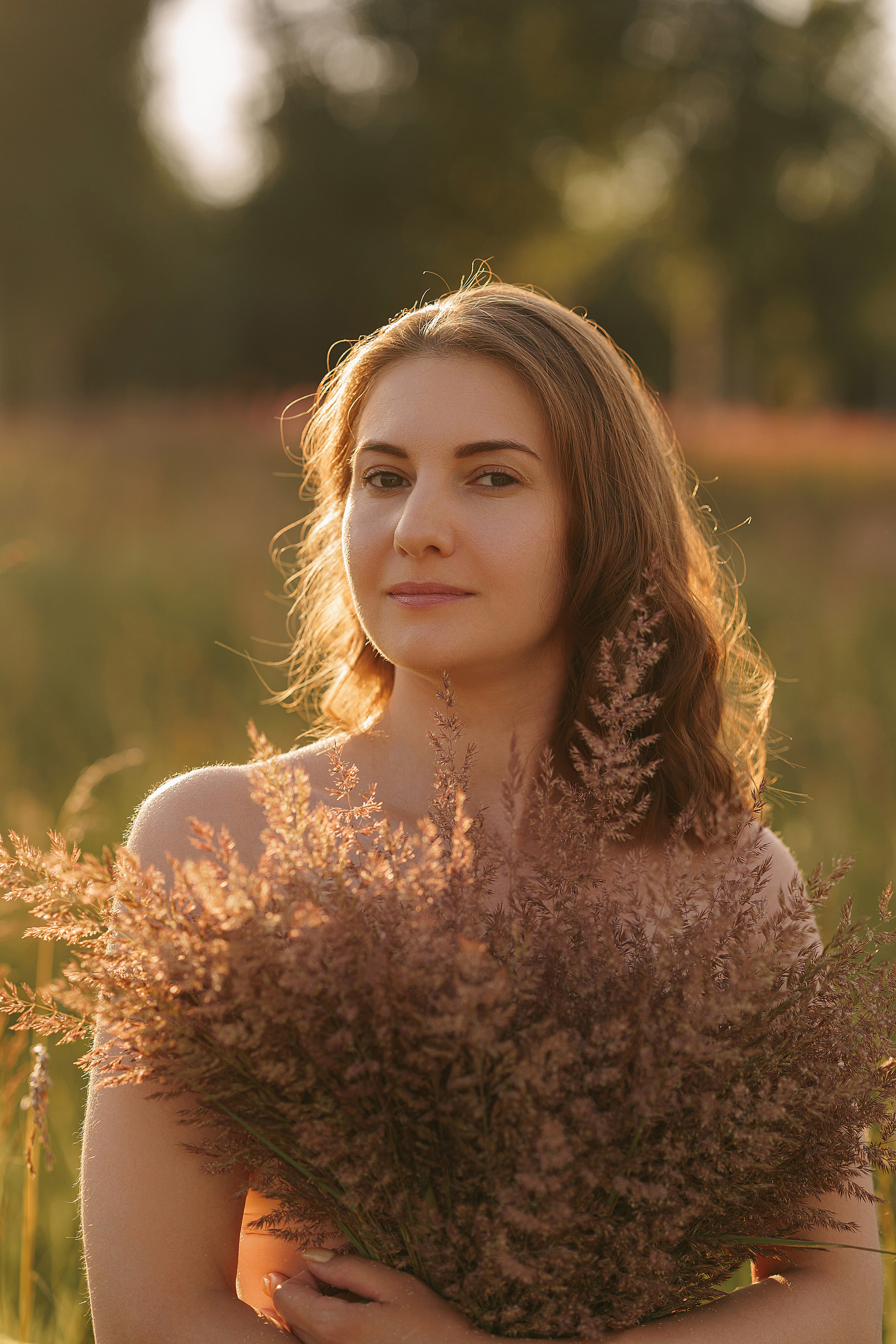 Фотосессия в поле. Свадебный фотограф