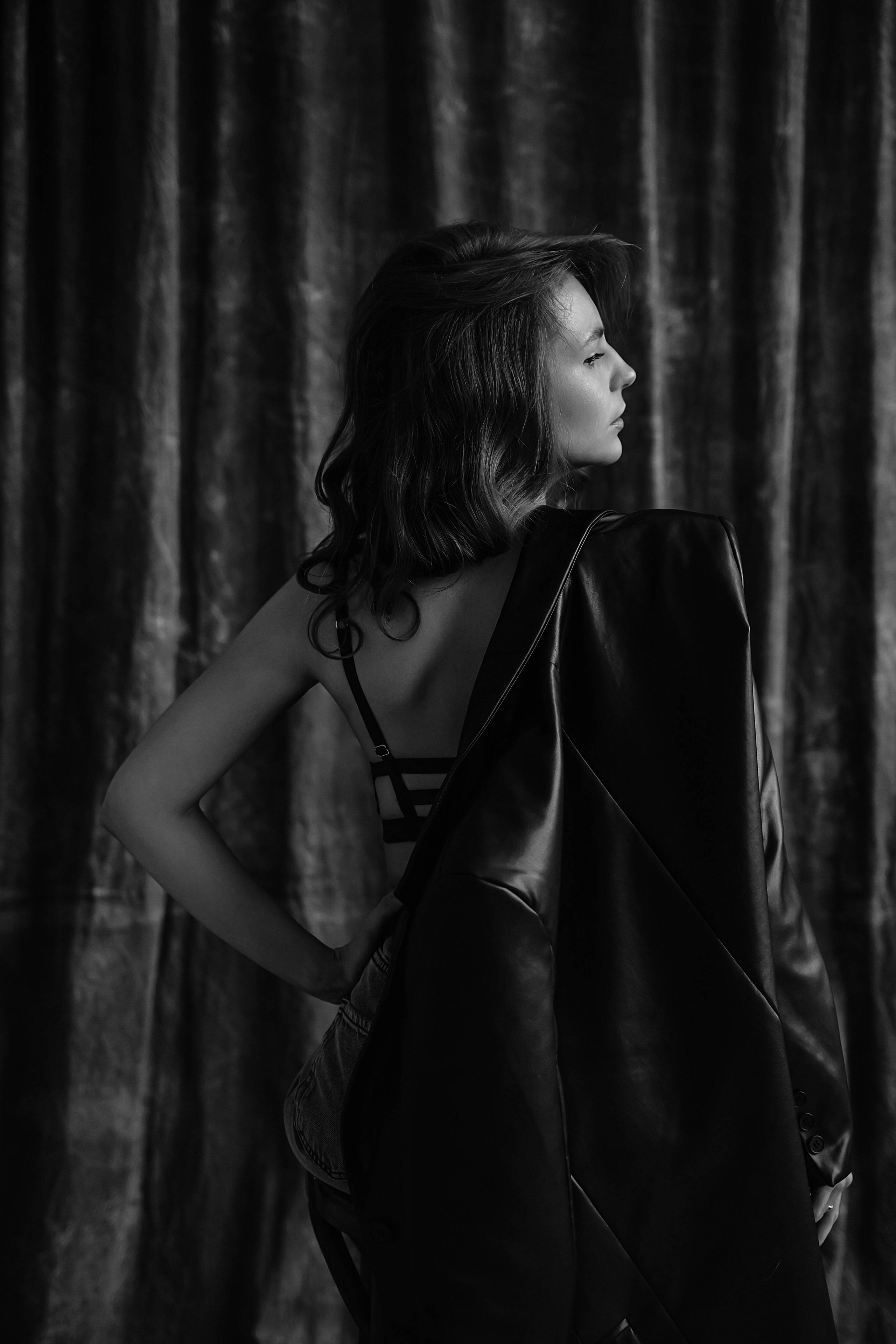 Ч/б портреты в студии. Свадебный фотограф